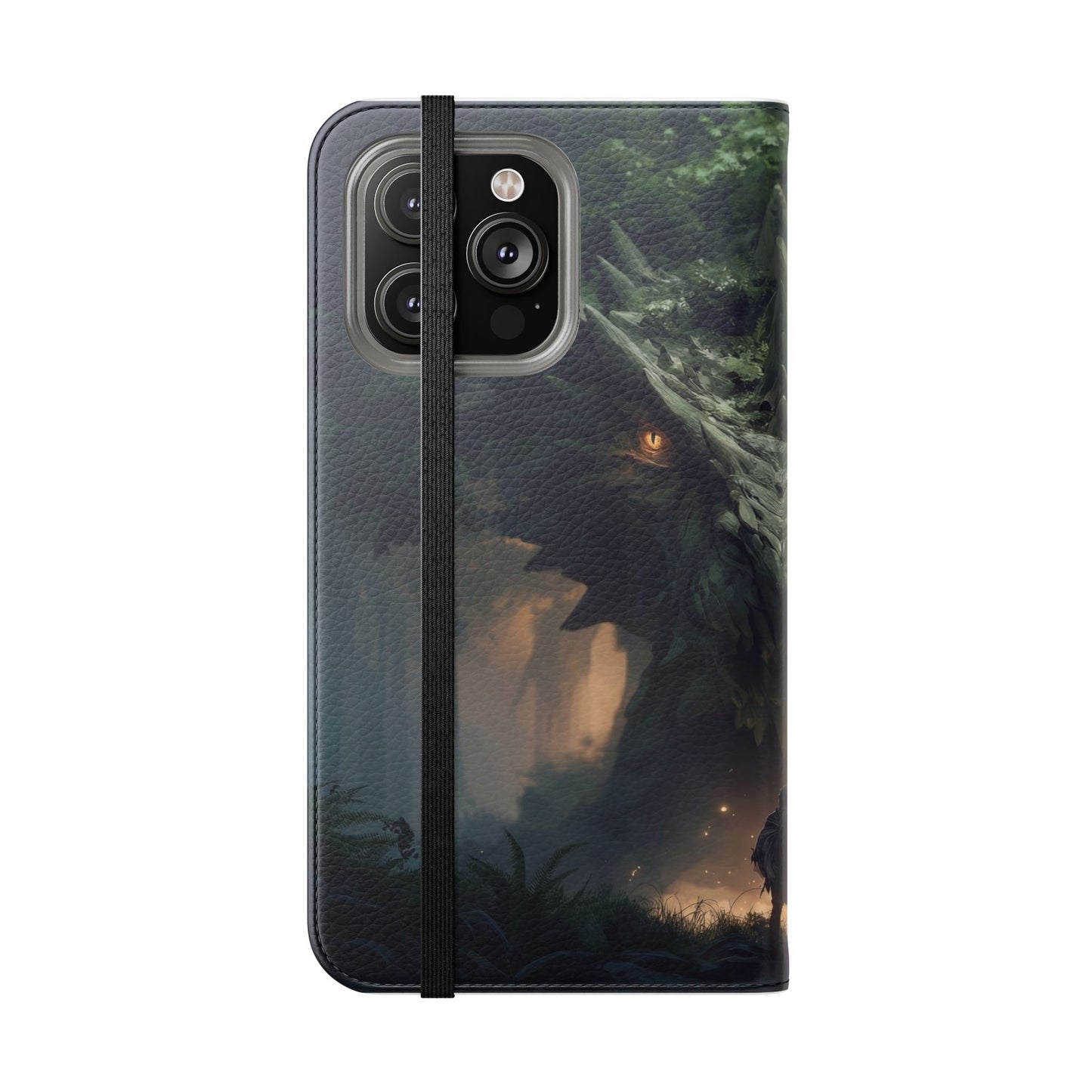Guardian Beast Flip Cases – Moss-Clad Titan Facing the Wanderer