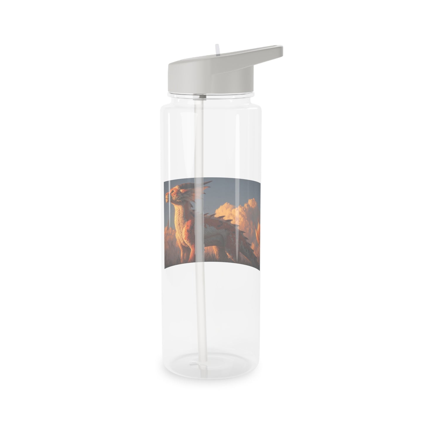 Amber Dawn Dragon Tritan Water Bottle – Sunset Guardian