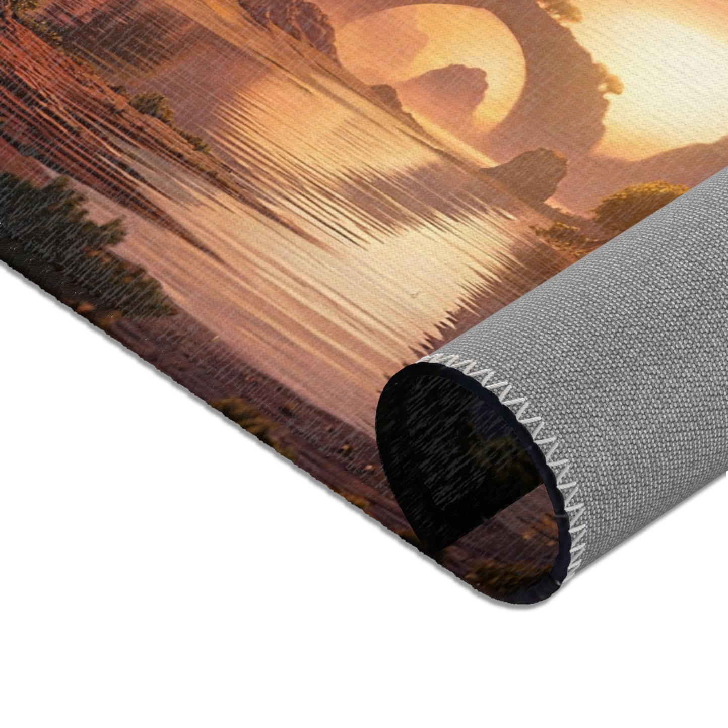 Ancient Tree Archway Area Rugs – Sunset Portal Dreamscape
