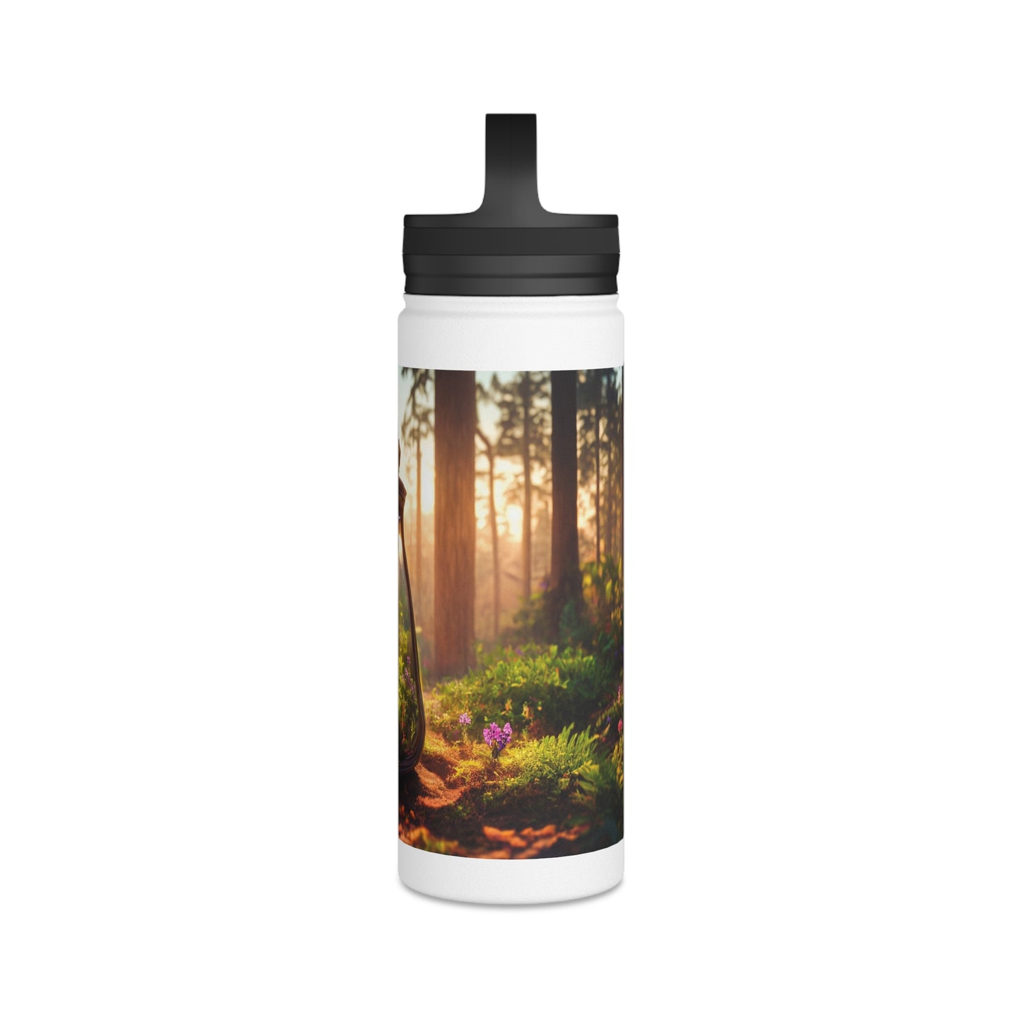 Whispering Woods Terrarium Bottle – Handle Lid – Pocket-Sized Forest Sanctuary