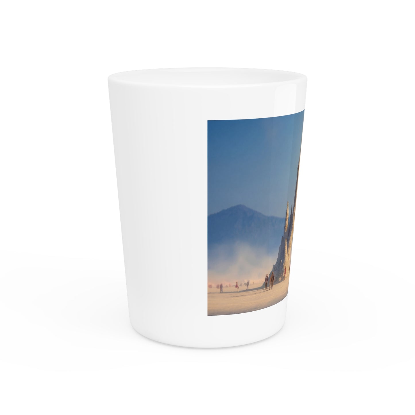 Sandcastle Sentinel Shot Glass – Gilded Desert Gate