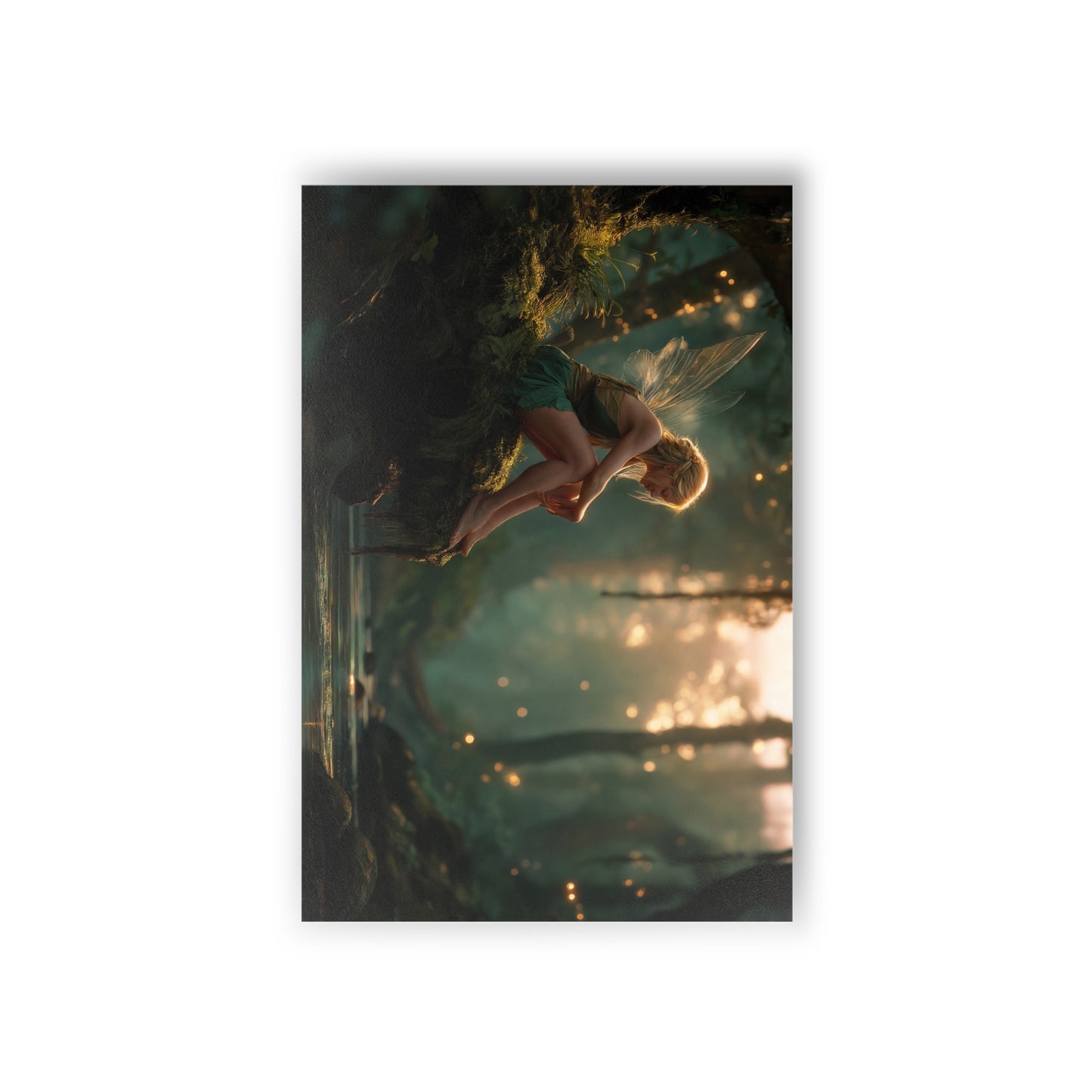 Forest Fairy Postcards (10pcs) – Mossy Cliff Twilight Scene