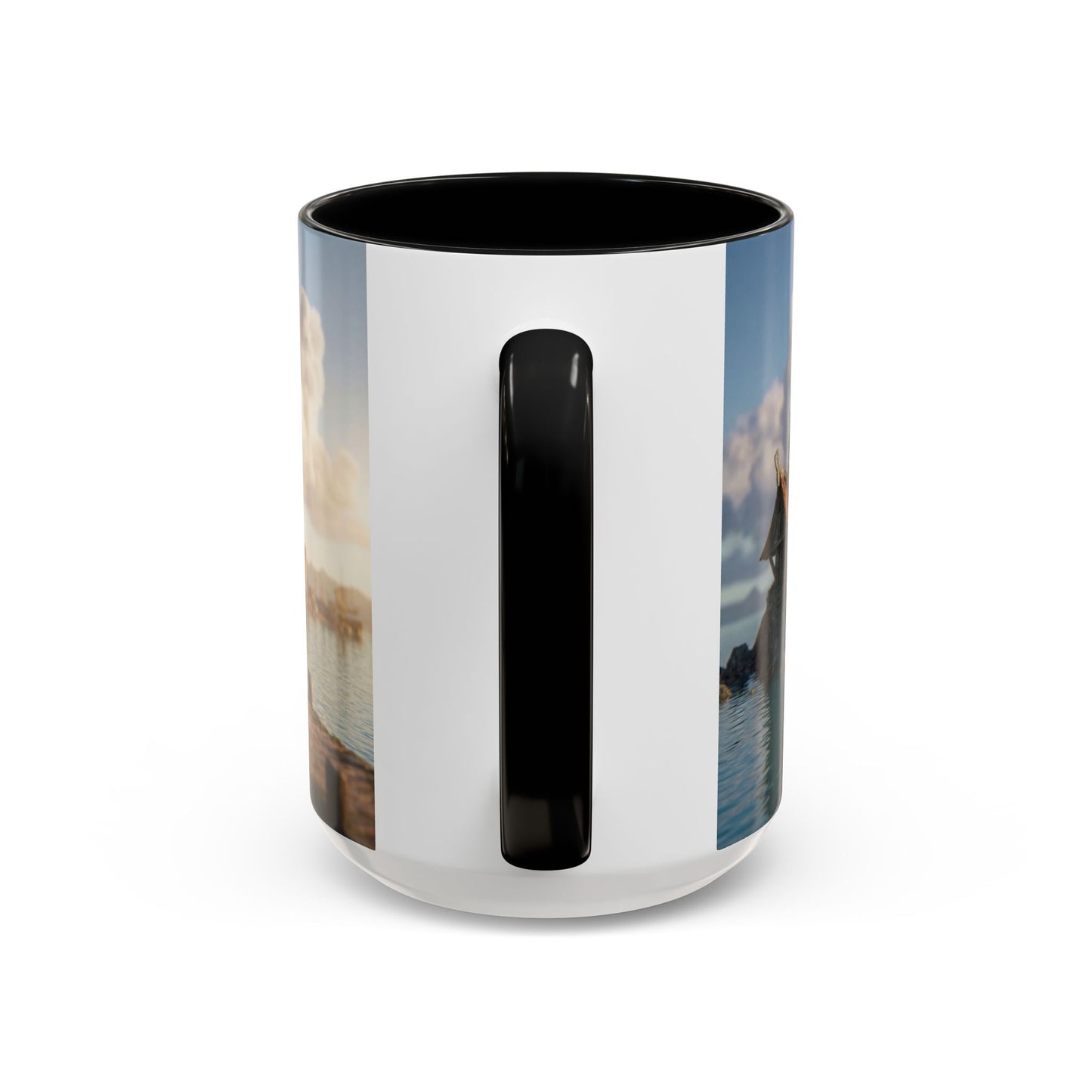 Harbor's Whisper Accent Coffee Mug (11, 15oz) – Sunset Village by the Sea