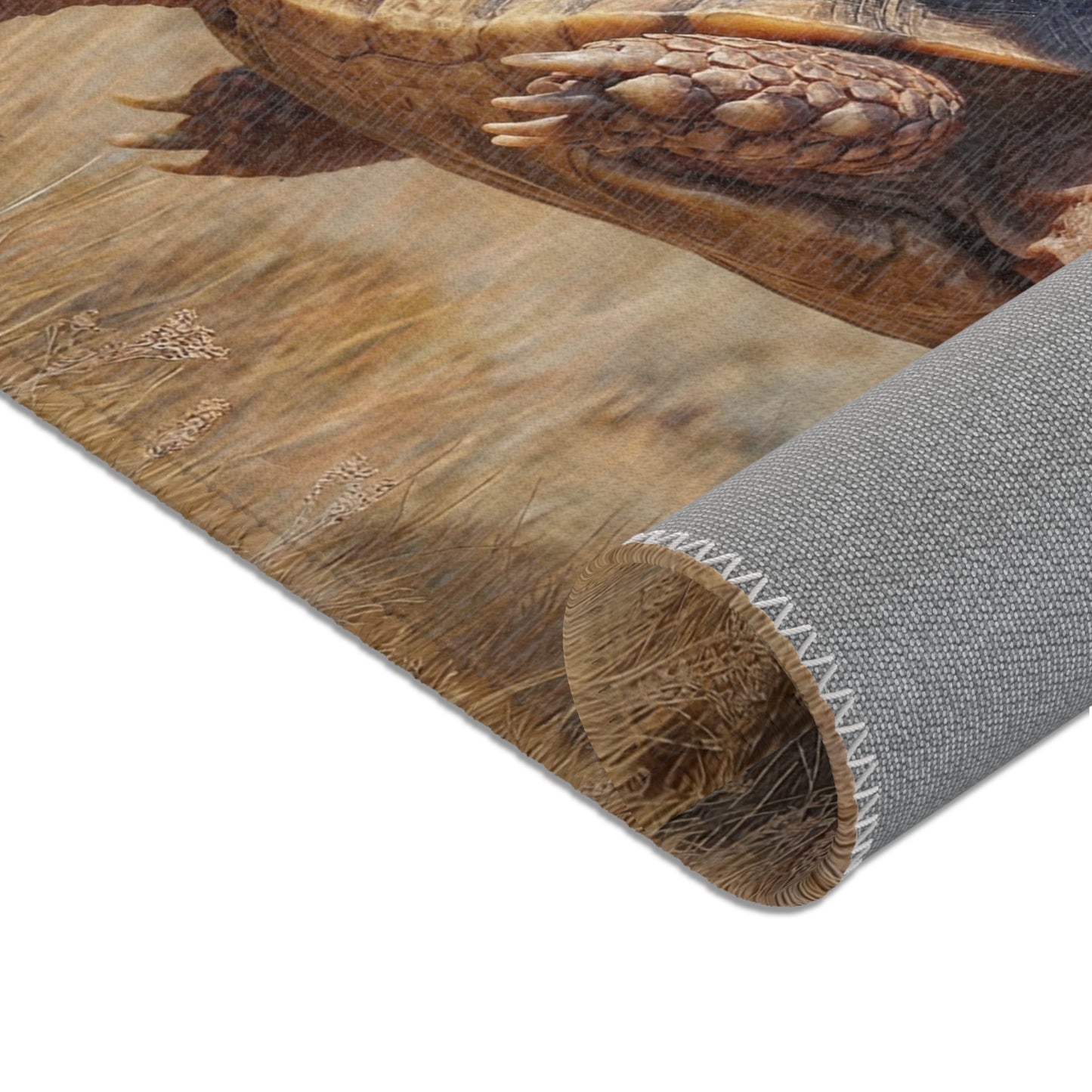 Winged Tortoise Area Rug – Sunset Soar Over Golden Grasslands