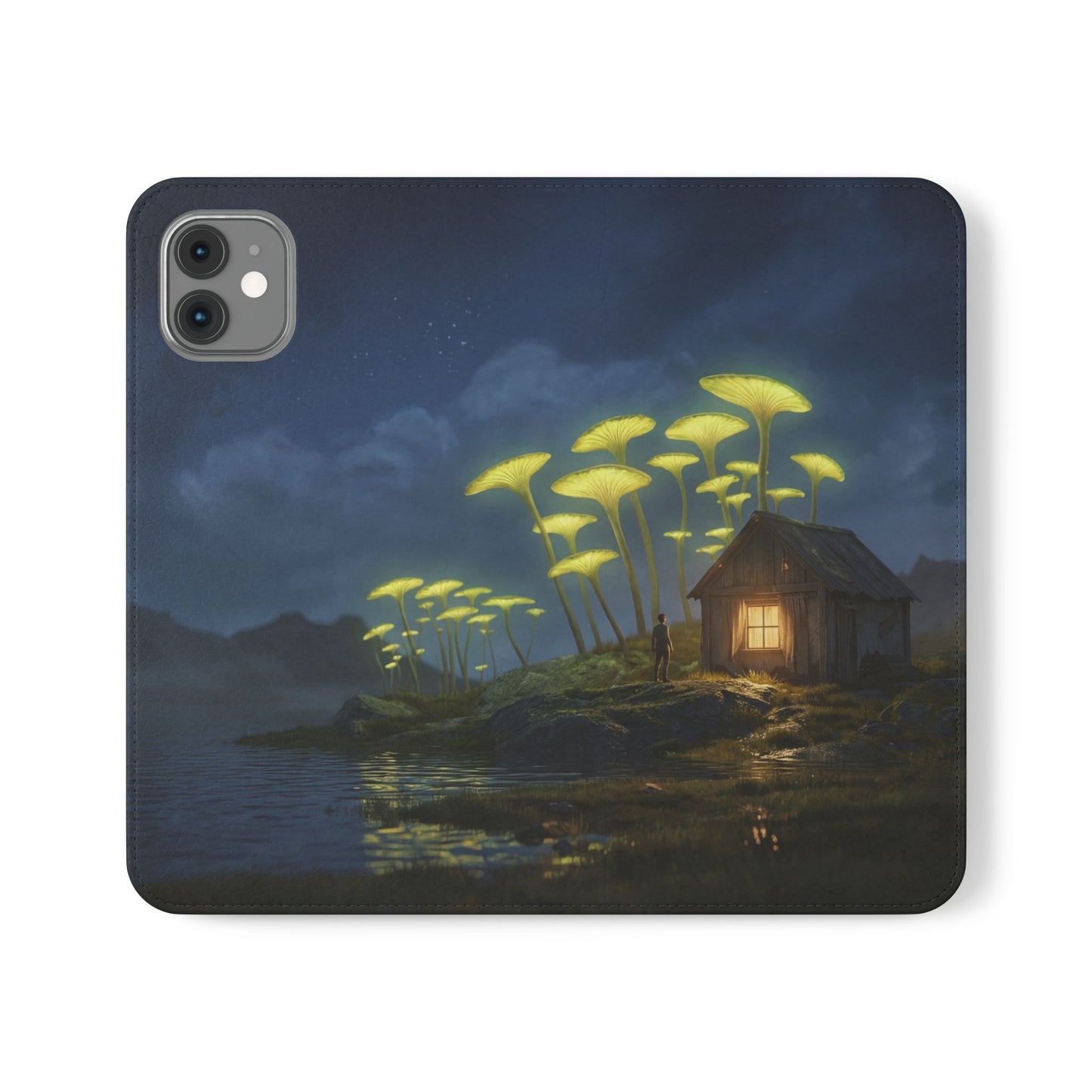 Glowing Mushroom Cottage Flip Cases – Whispering Grove Nightlight