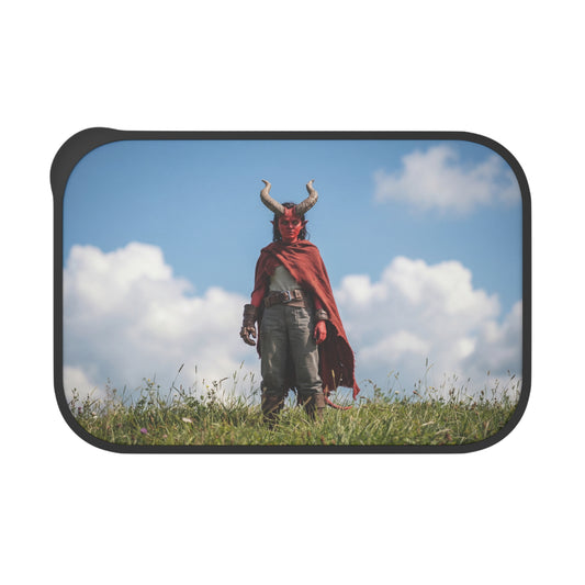 Horned Guardian PLA Bento Box with Band and Utensils – Sunset Meadow Sentinel