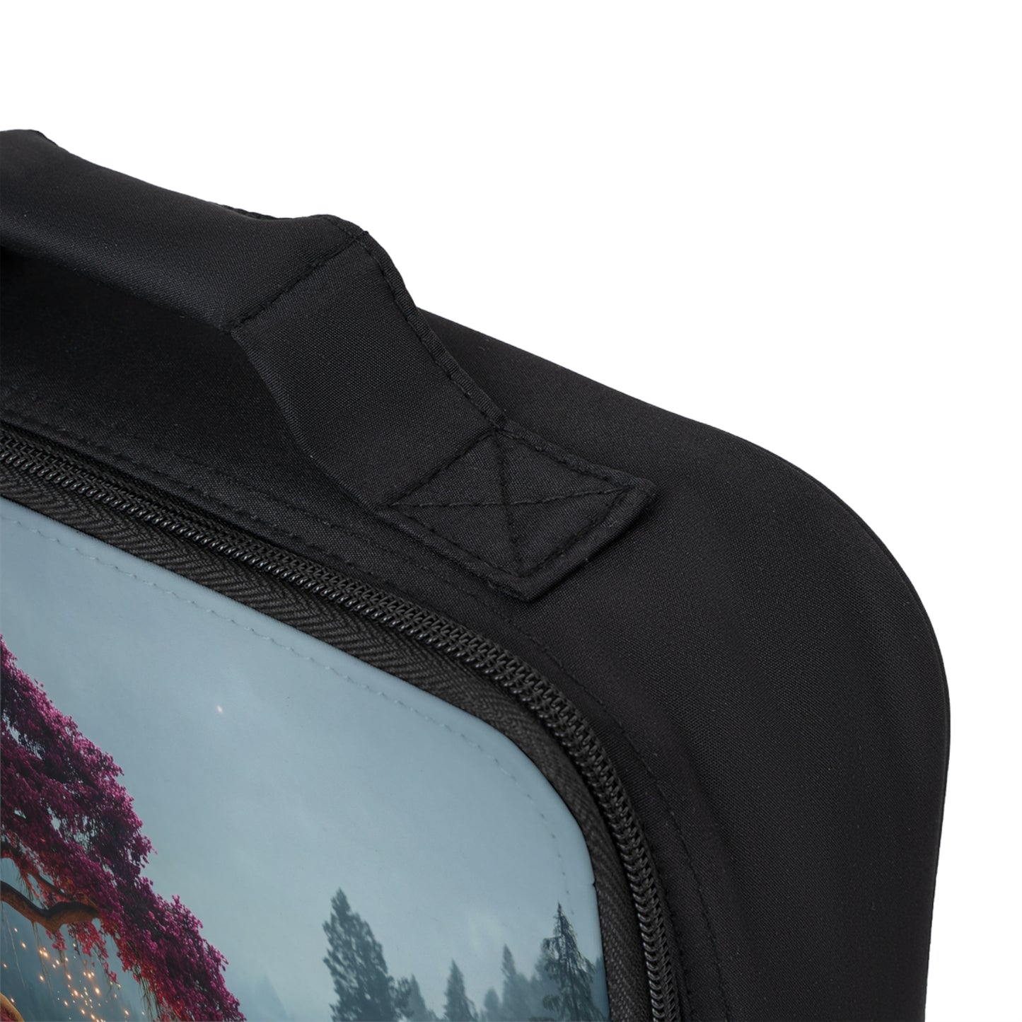 Twilight Bloom Tree Lunch Bag – Where Magic Drifts on River Mist