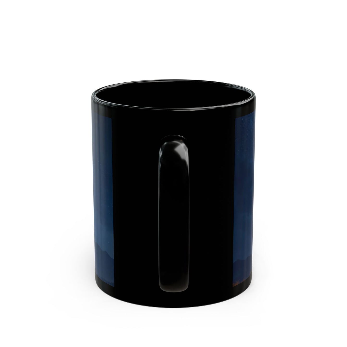 Starlit Nomad Tent Mug – Milky Way Over Desert Campfire