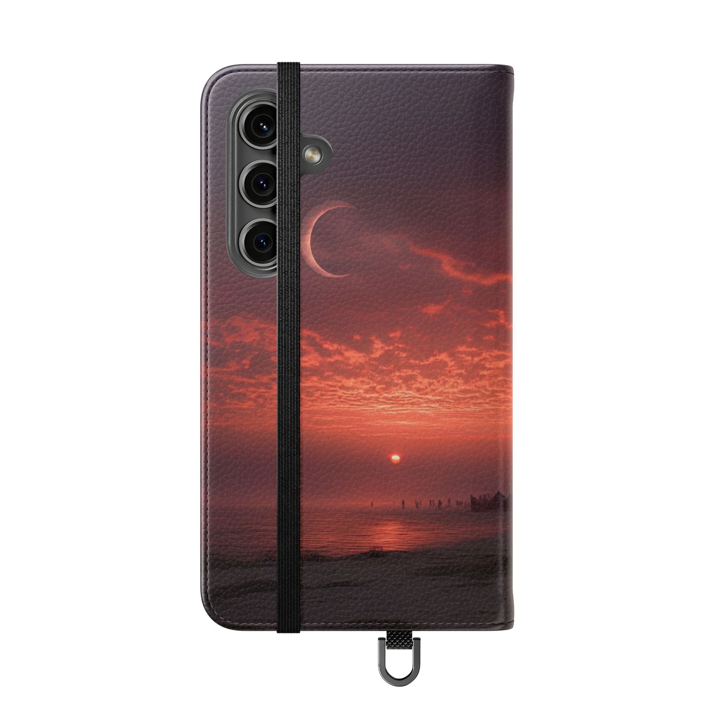 Twilight Sentinel Flip Cases – Moonlit Stairway to the Horizon