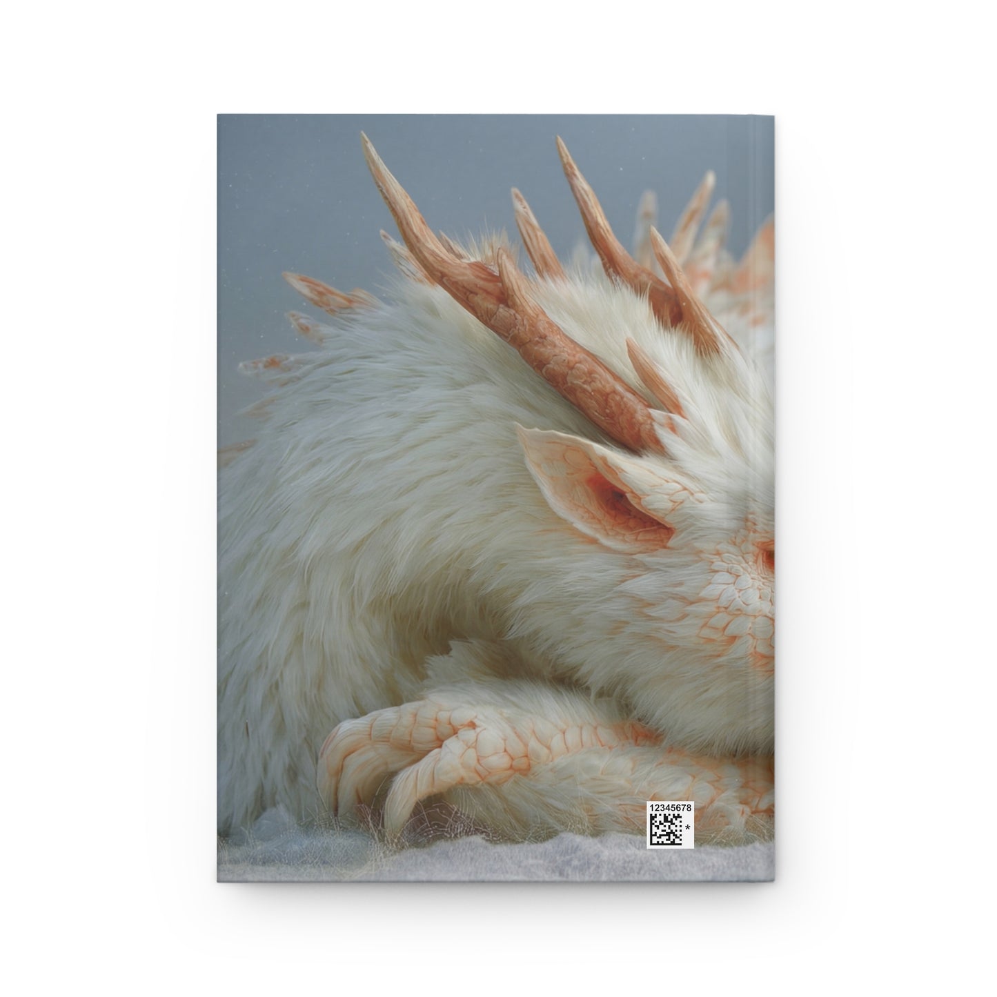 White Dragon Guardian Hardcover Journal Matte – Snowbound Serenity Dreamscape