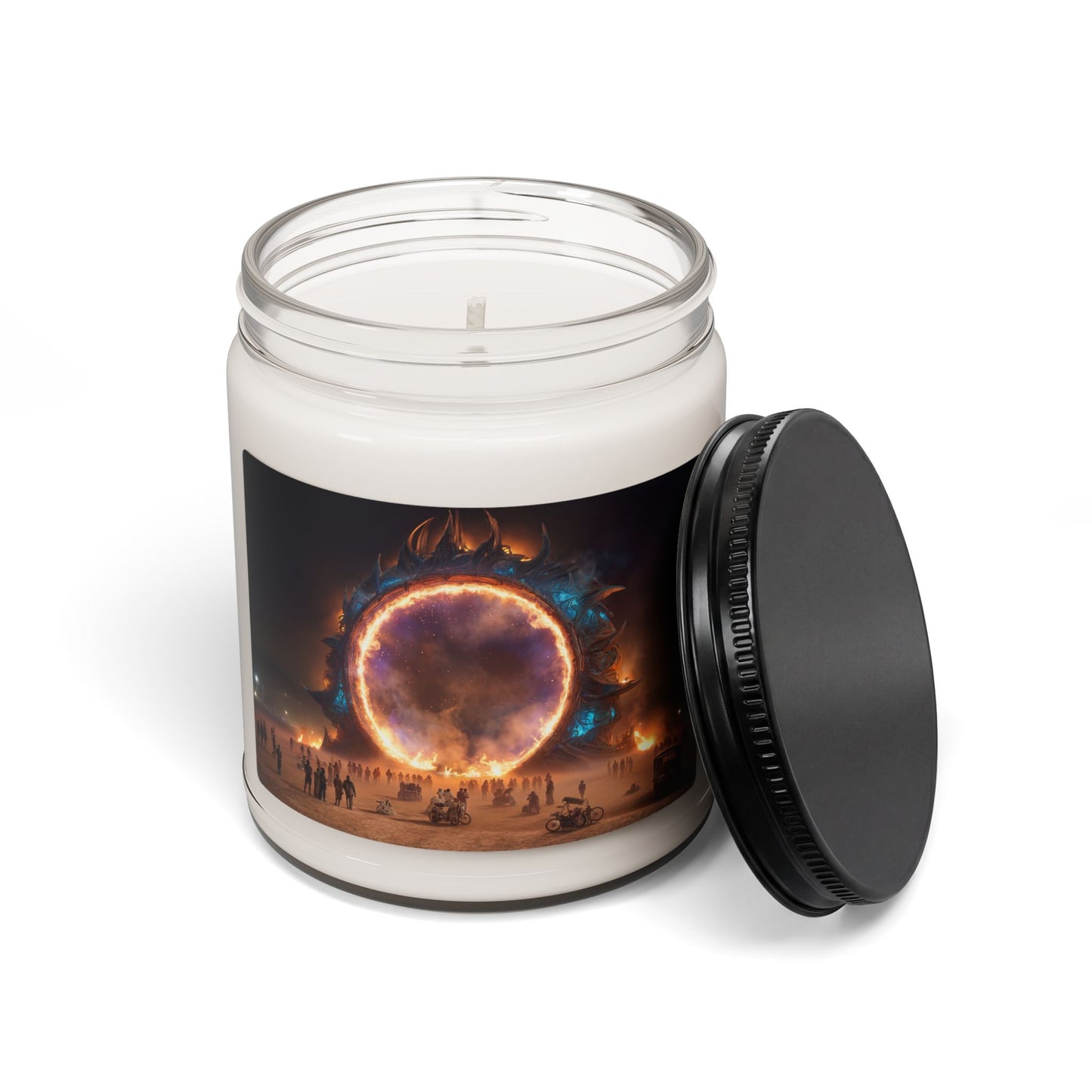 Celestial Gateway Scented Soy Candle, 9oz – Warm Ember Portal to the Cosmos