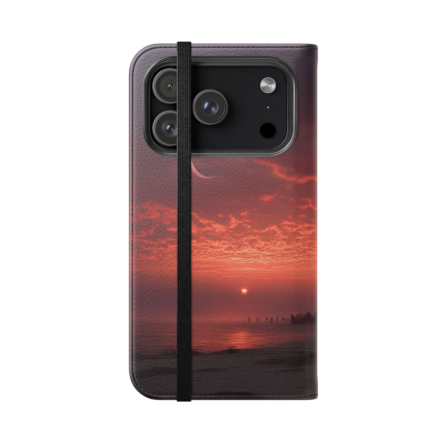 Twilight Sentinel Flip Cases – Moonlit Stairway to the Horizon