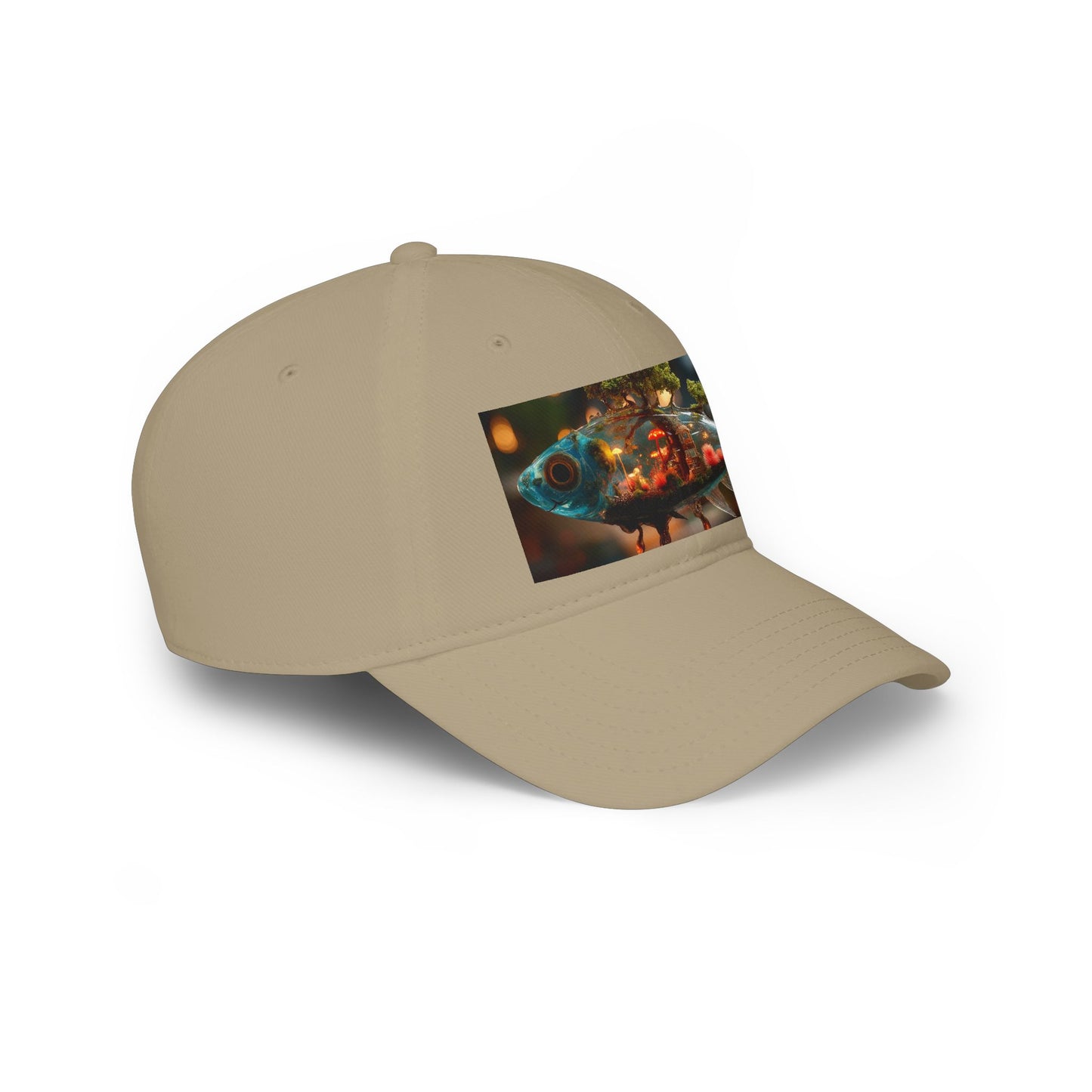 Forest Within Fish Low Profile Baseball Cap – Bioluminescent Underwater Sanctuary