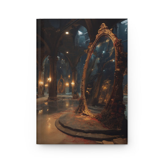 Gilded Mirrors Ruined Chapel Journal Matte – Echoes of Forgotten Reflections