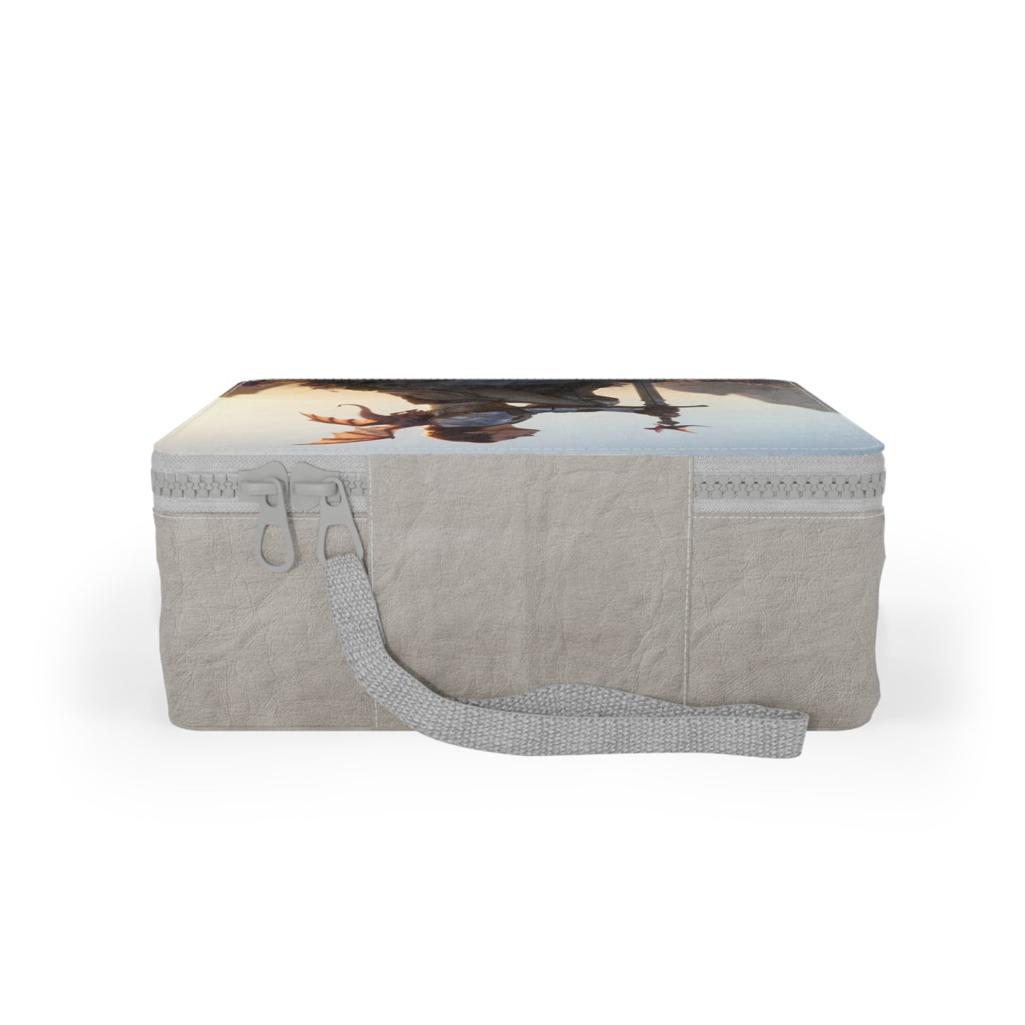 Dragon Rider at Dawn Paper Lunch Bag – Sunset Sentinel and Winged Ally