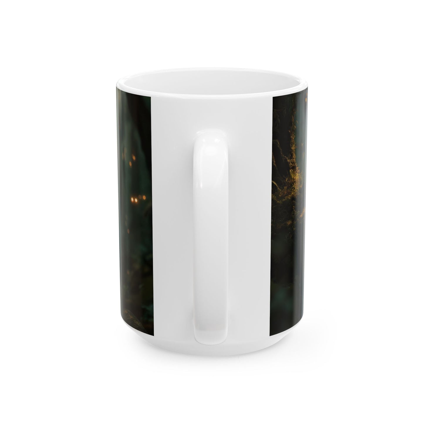 Forest Faerie by the Stream Ceramic Mug – Golden Hour Reverie