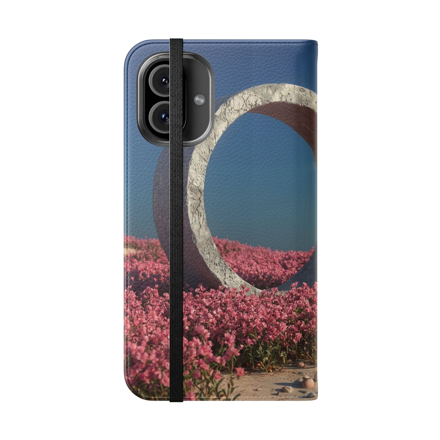 Stone Circle Flip Cases – Pink Flower Field Monument