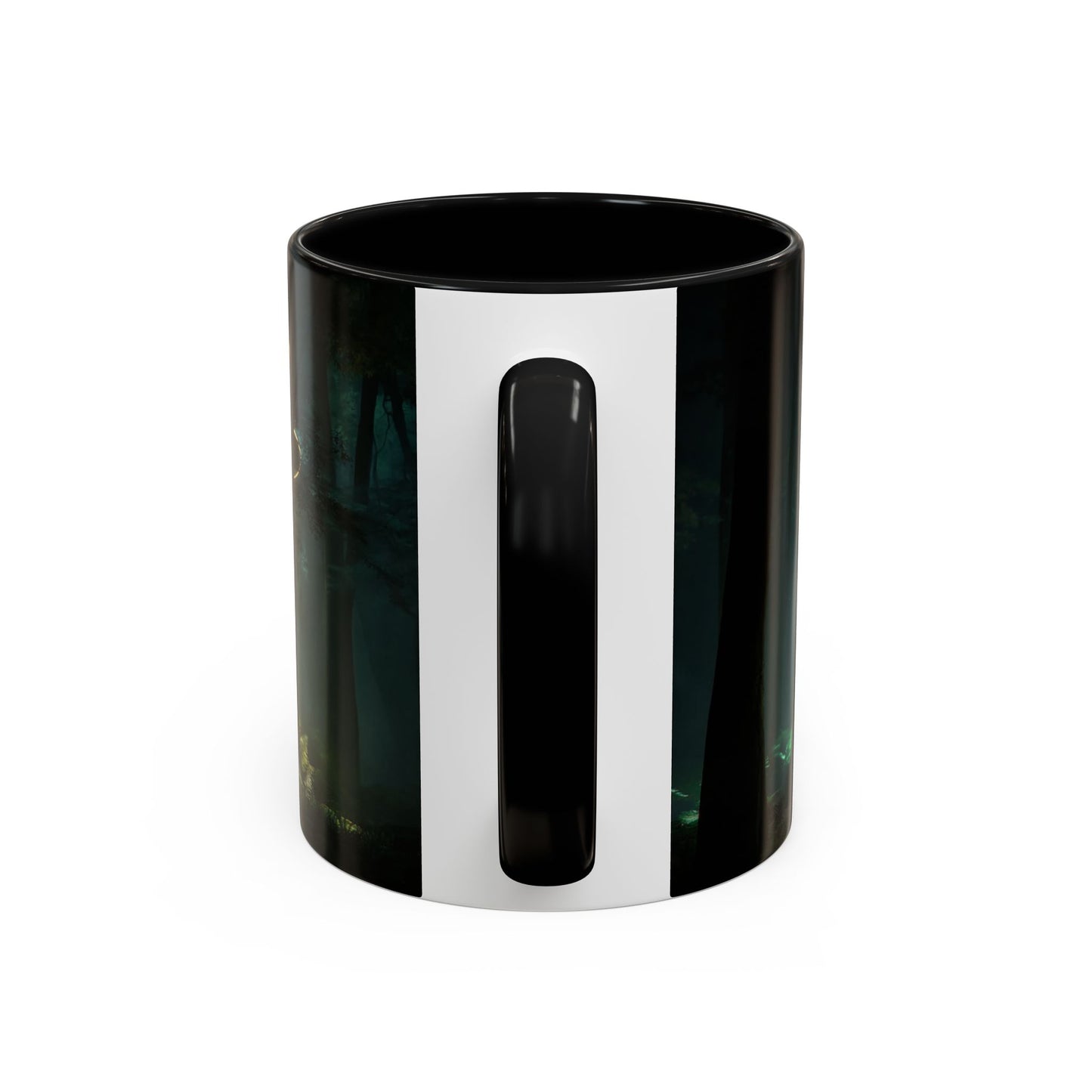 Spiral Light Forest Accent Coffee Mug (11, 15oz) – Ethereal Golden Rings