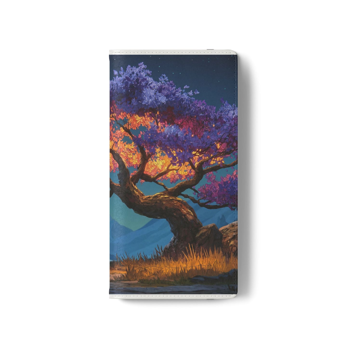 Violet Flame Tree Flip Cases – Twilight Mountain Glow Case