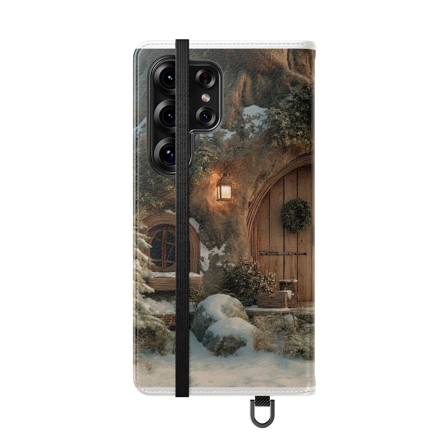 Hobbit Hole Flip Cases – Cozy Winter Doorway Scene