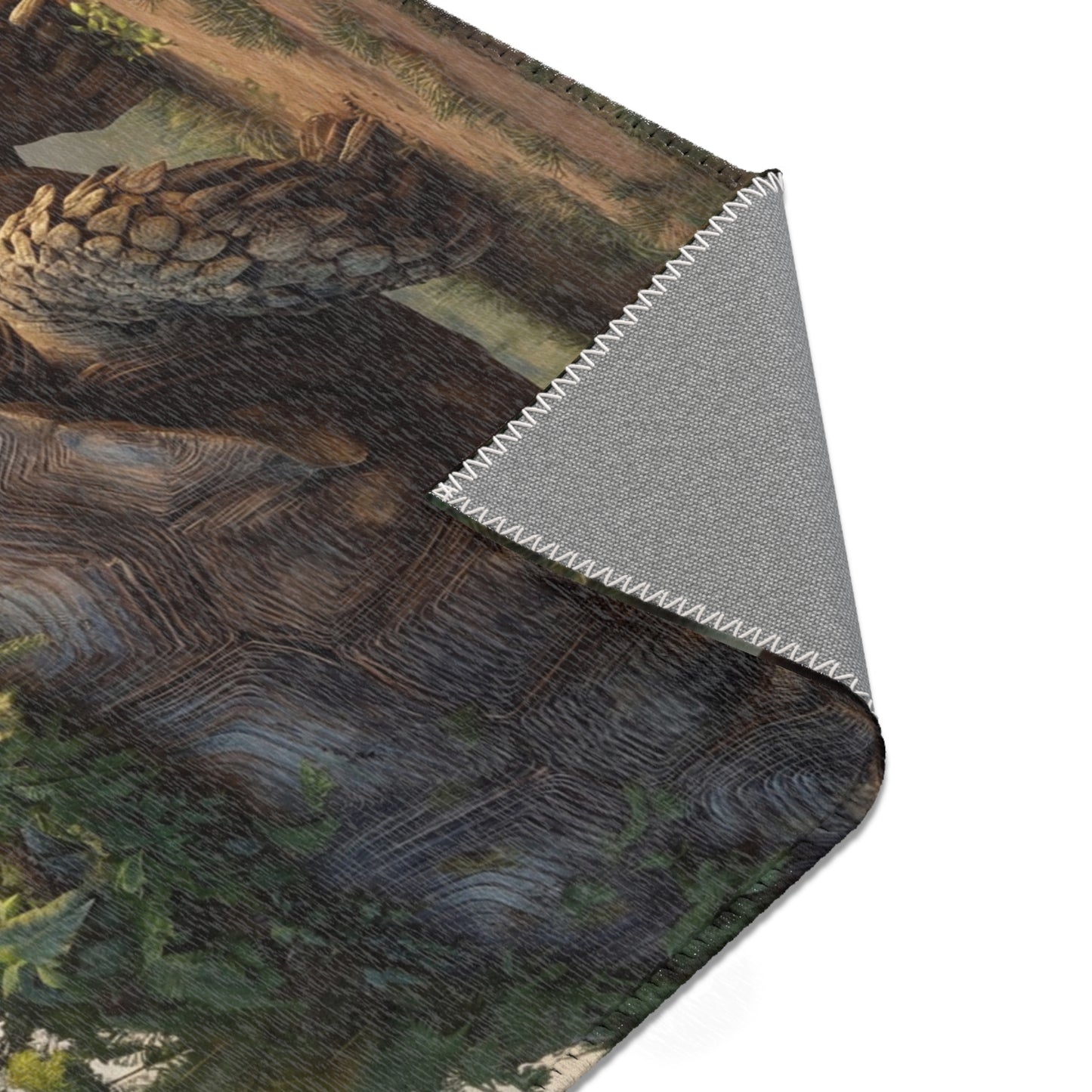 Turtleborne Castle Area Rugs – Ancient Guardian Through Lush Canopy
