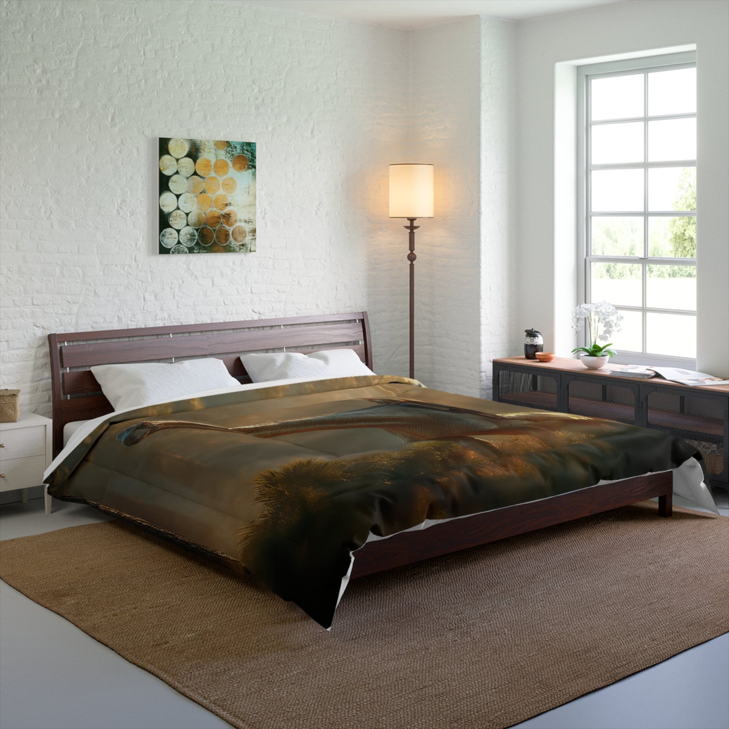 Brachiosaur Ride Comforter – Golden Dawn Forest Journey