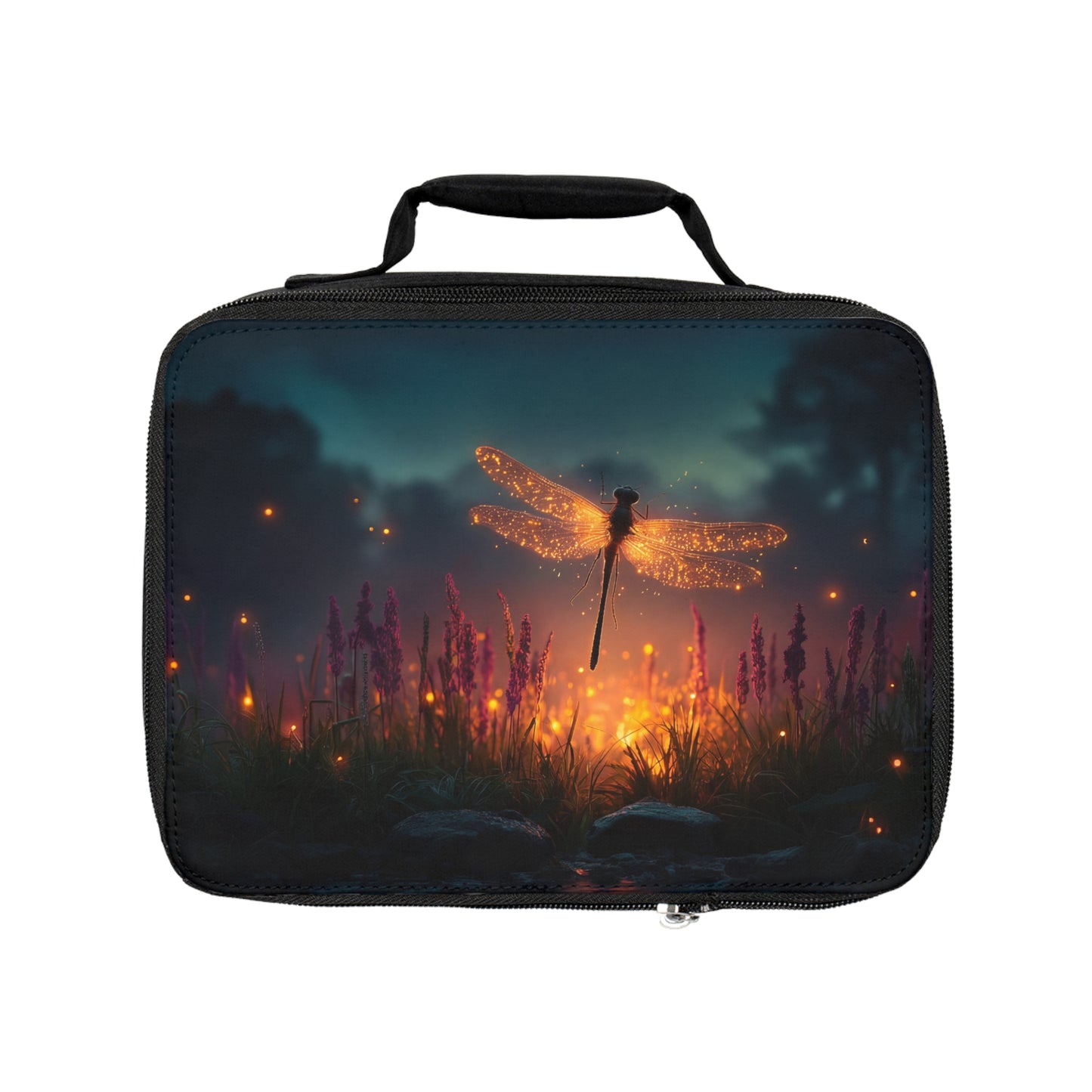 Glowing Dragonfly Lunch Bag – Twilight Meadow Magic