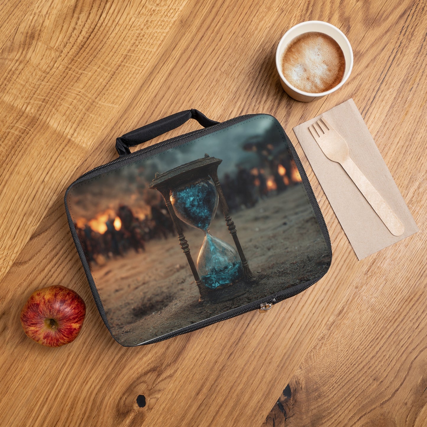 Hourglass of Destiny Lunch Bag – Blue Sands Before the Battle