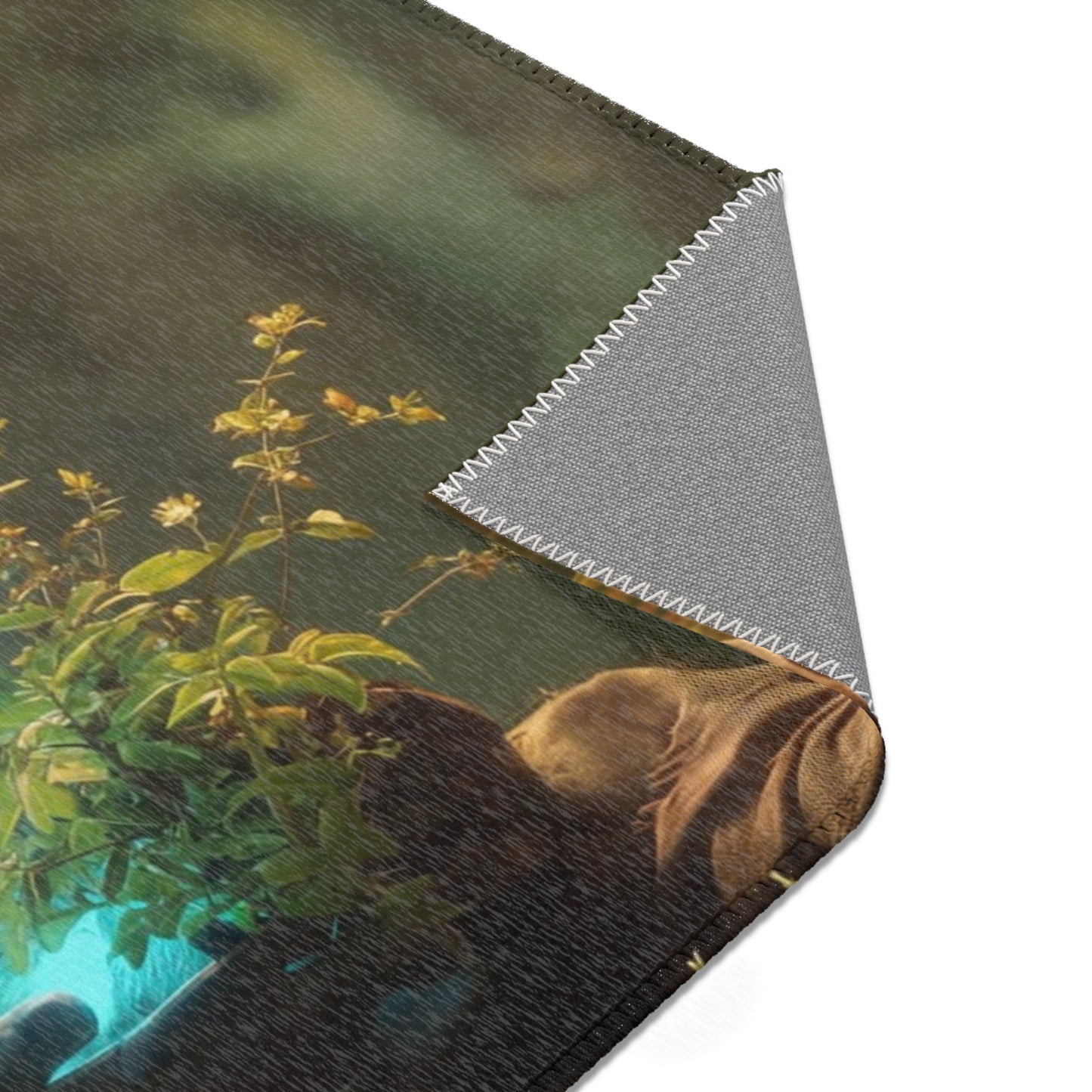 Forest Sentinel Area Rug – Luminescent Guardian in Sunlit Grove