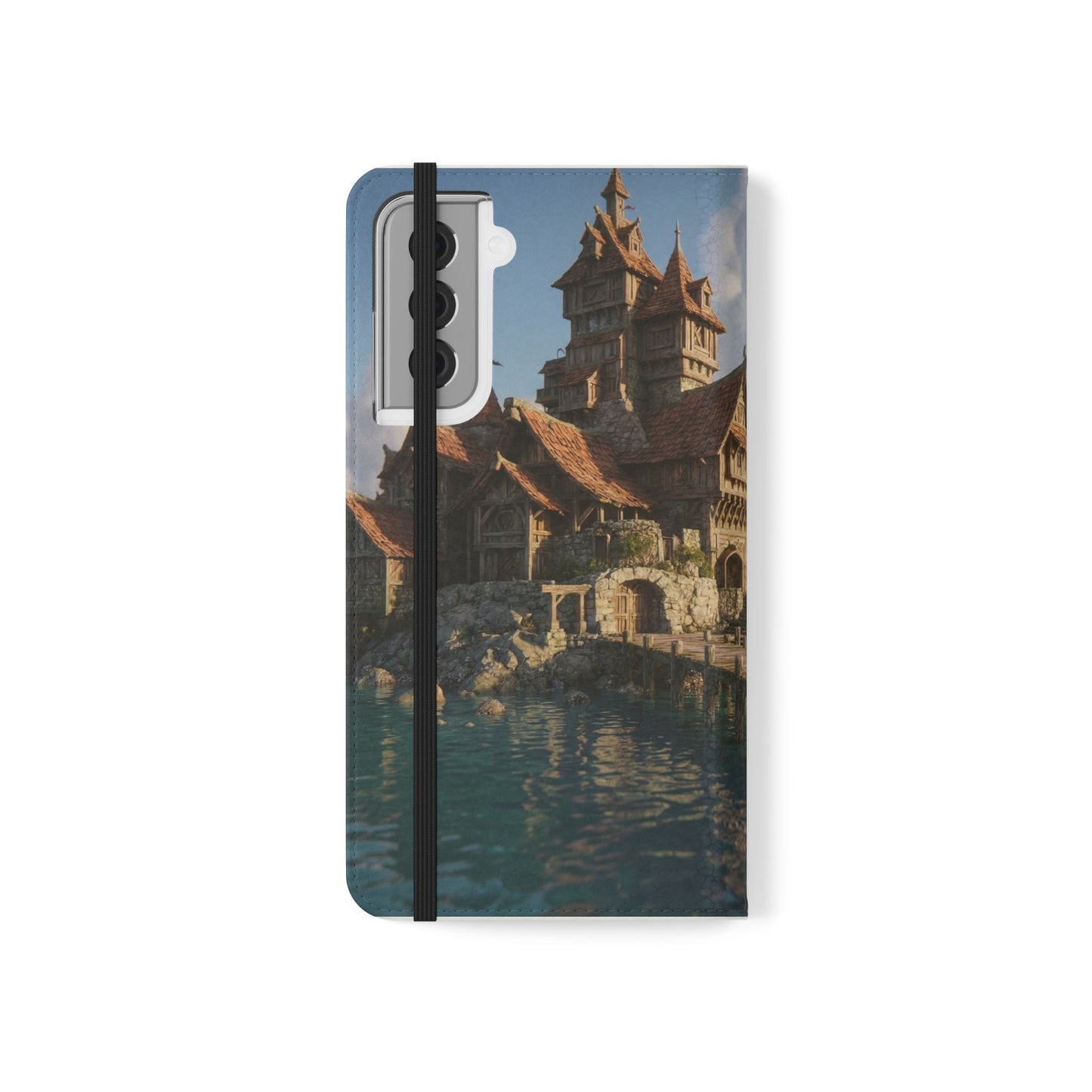 Cobblestone Harbor Flip Cases – Timber Town Seaside Walkway
