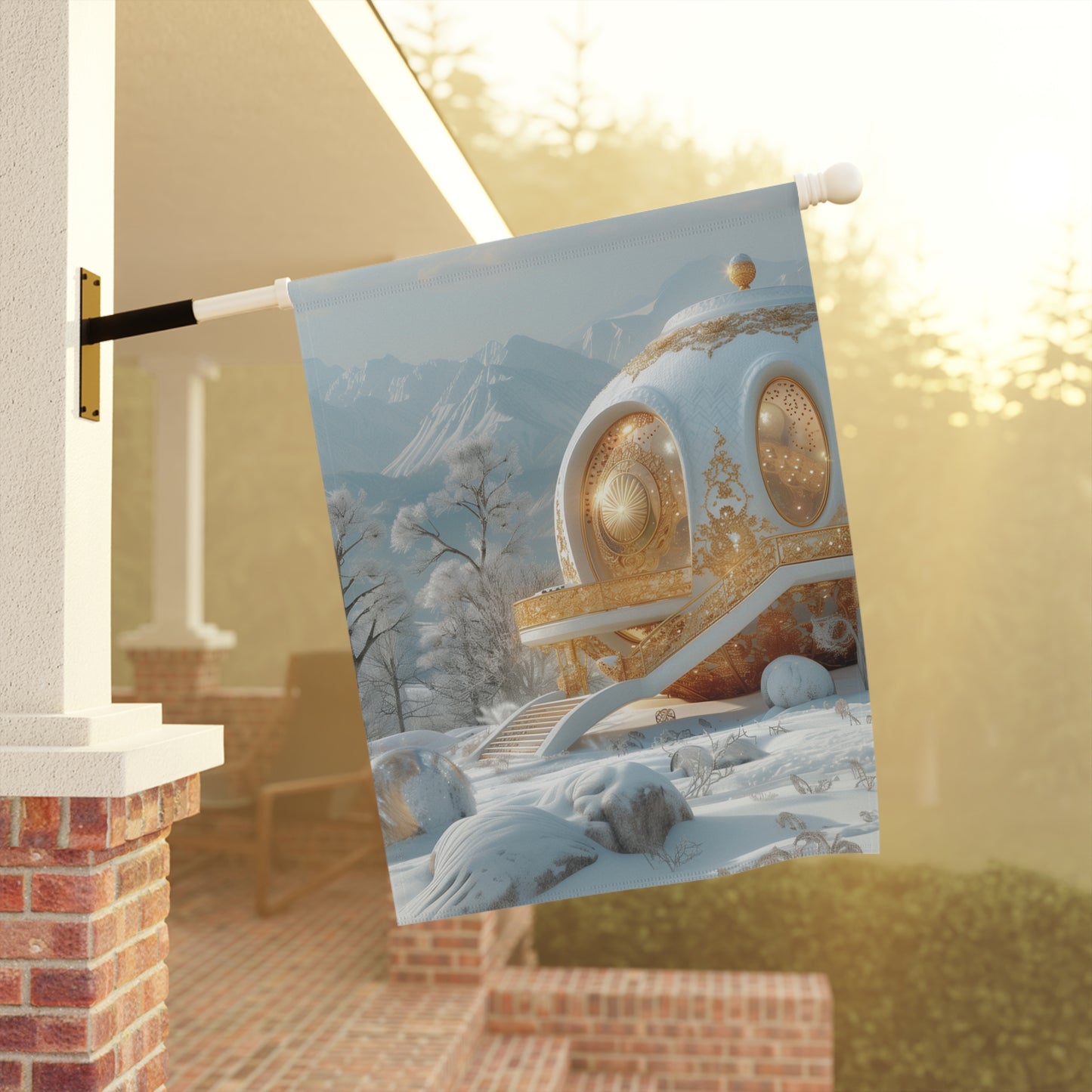 Rocket Launch Over Desert Canyons - Product