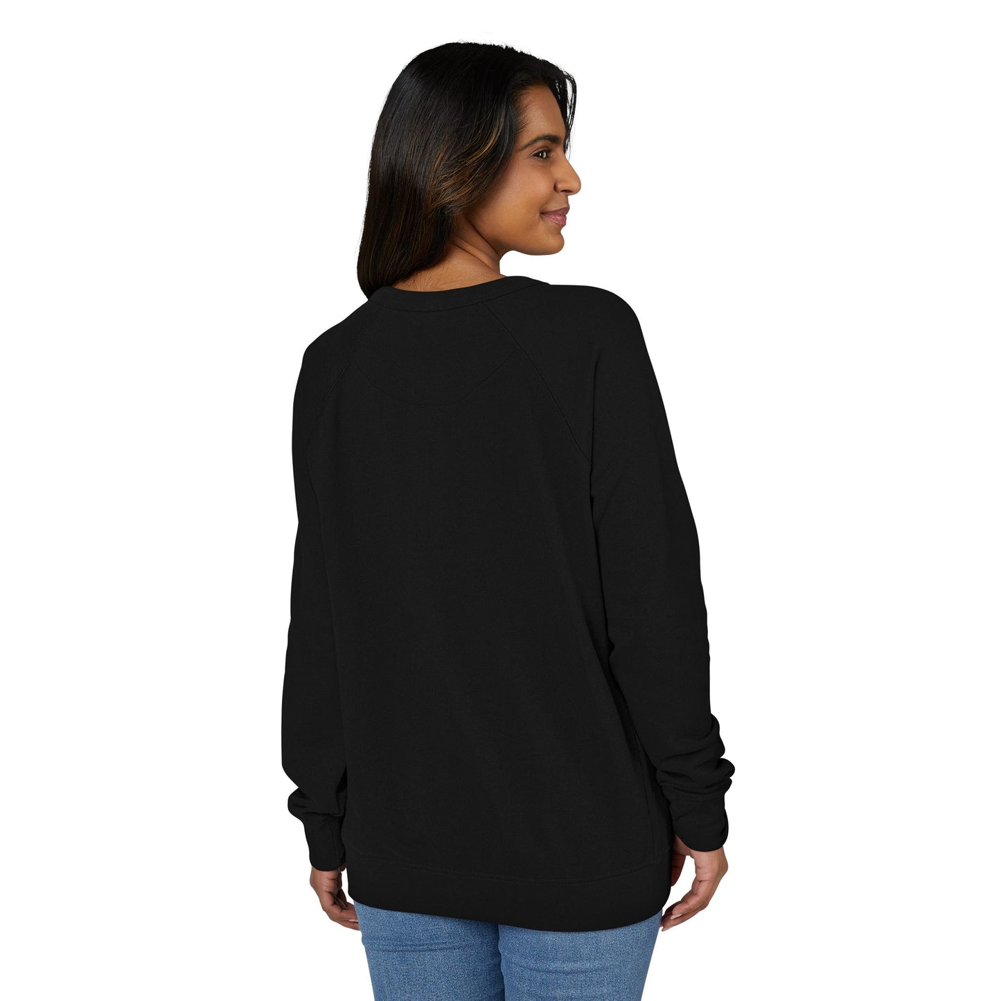 Golden Hour Wolf Unisex French Terry Raglan Crewneck – Amber Silhouette Standee