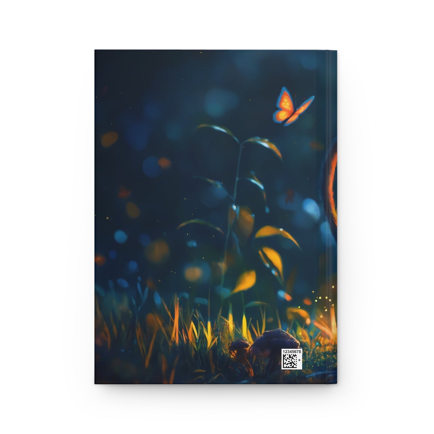 Midnight Cat by Window - Hardcover Journal