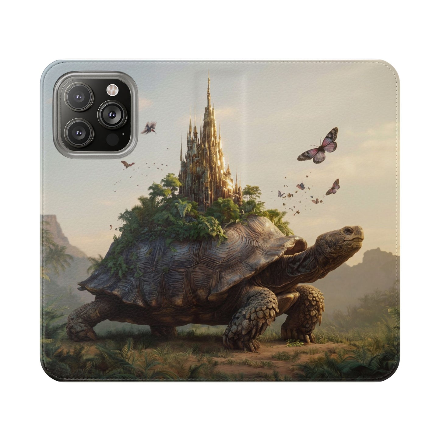 Castle Turtle Flip Cases – Golden Spire Jungle Guardian