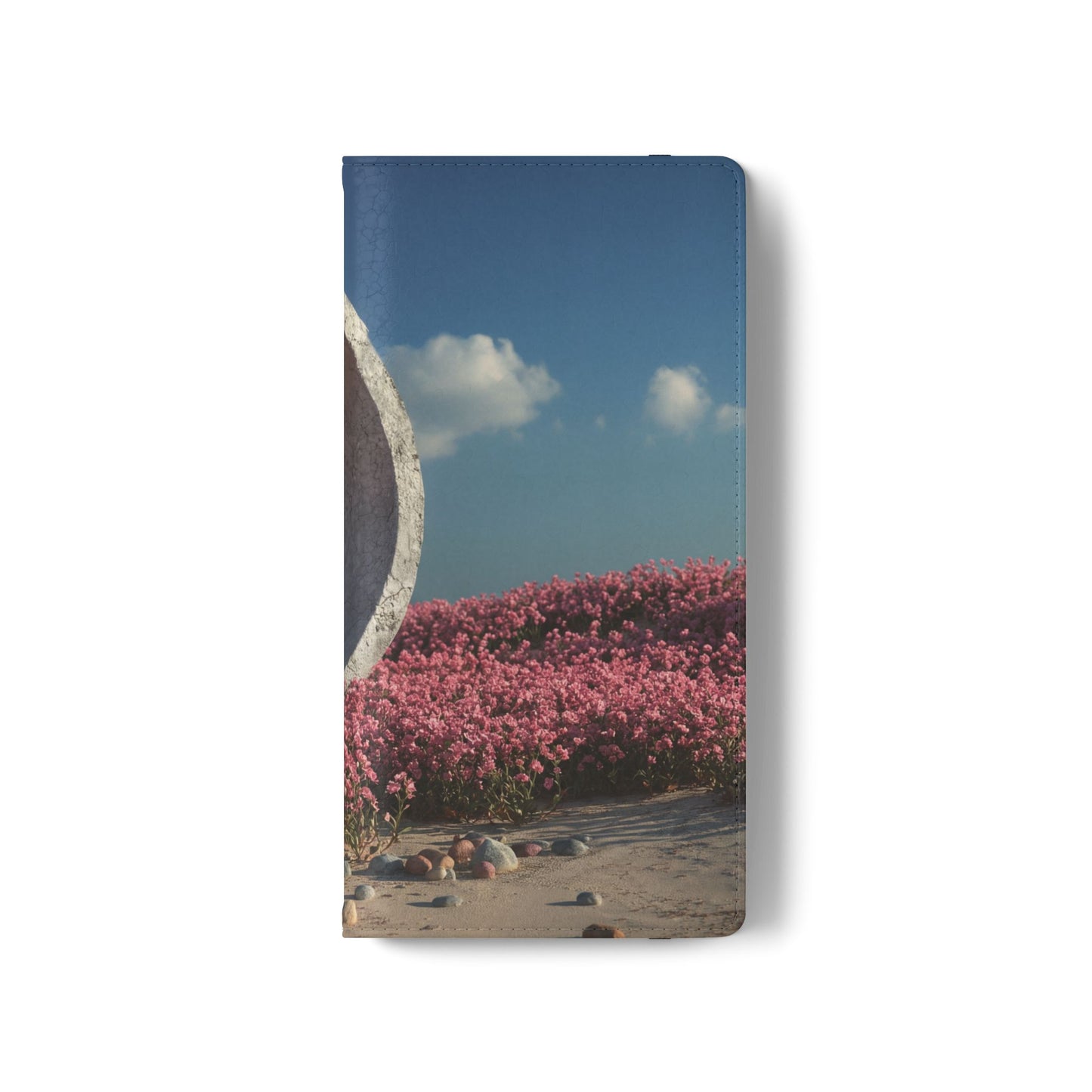Stone Circle Flip Cases – Pink Flower Field Monument