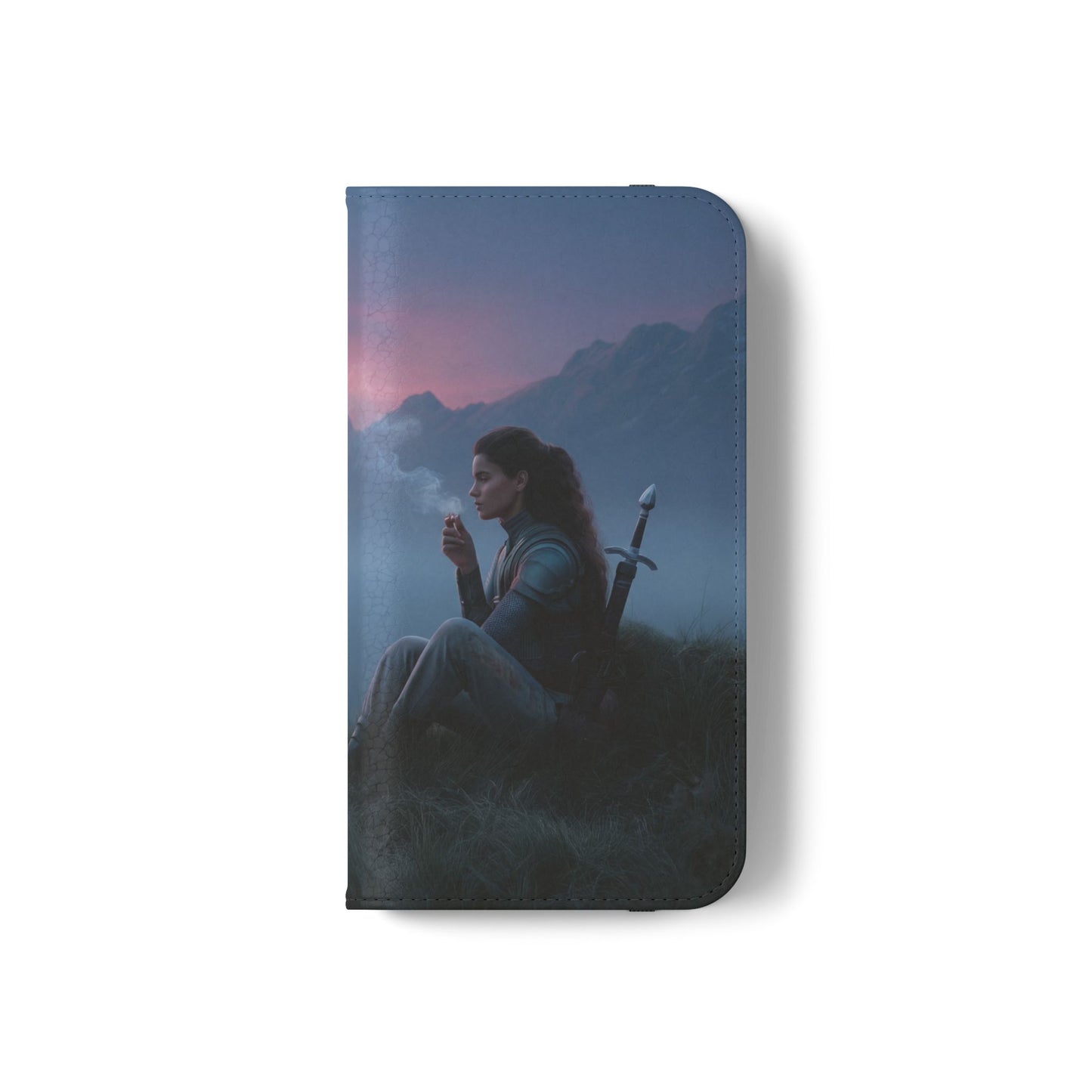 Silent Guardian Flip Cases – Misty Dawn Warrior and Dragon Companion