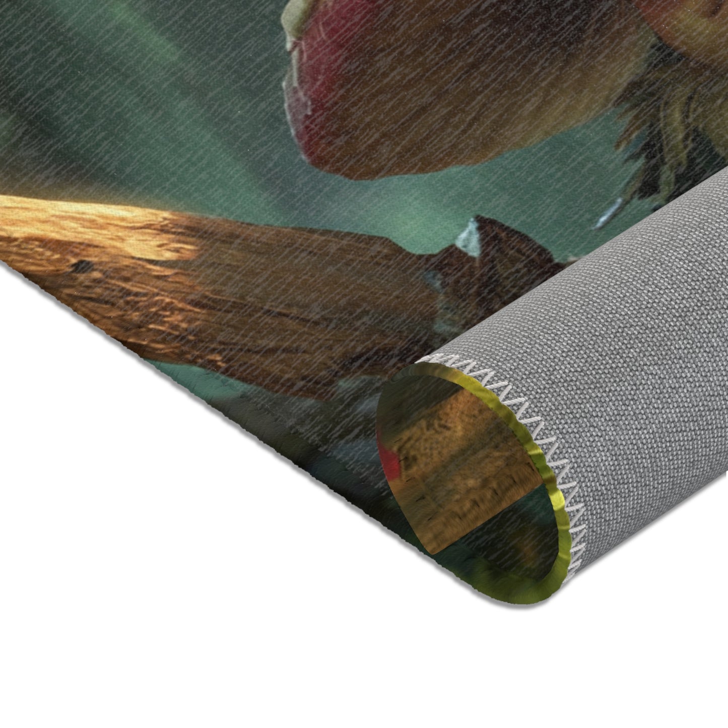 Mushroom Knight Area Rug – Sunlit Jungle Guardian