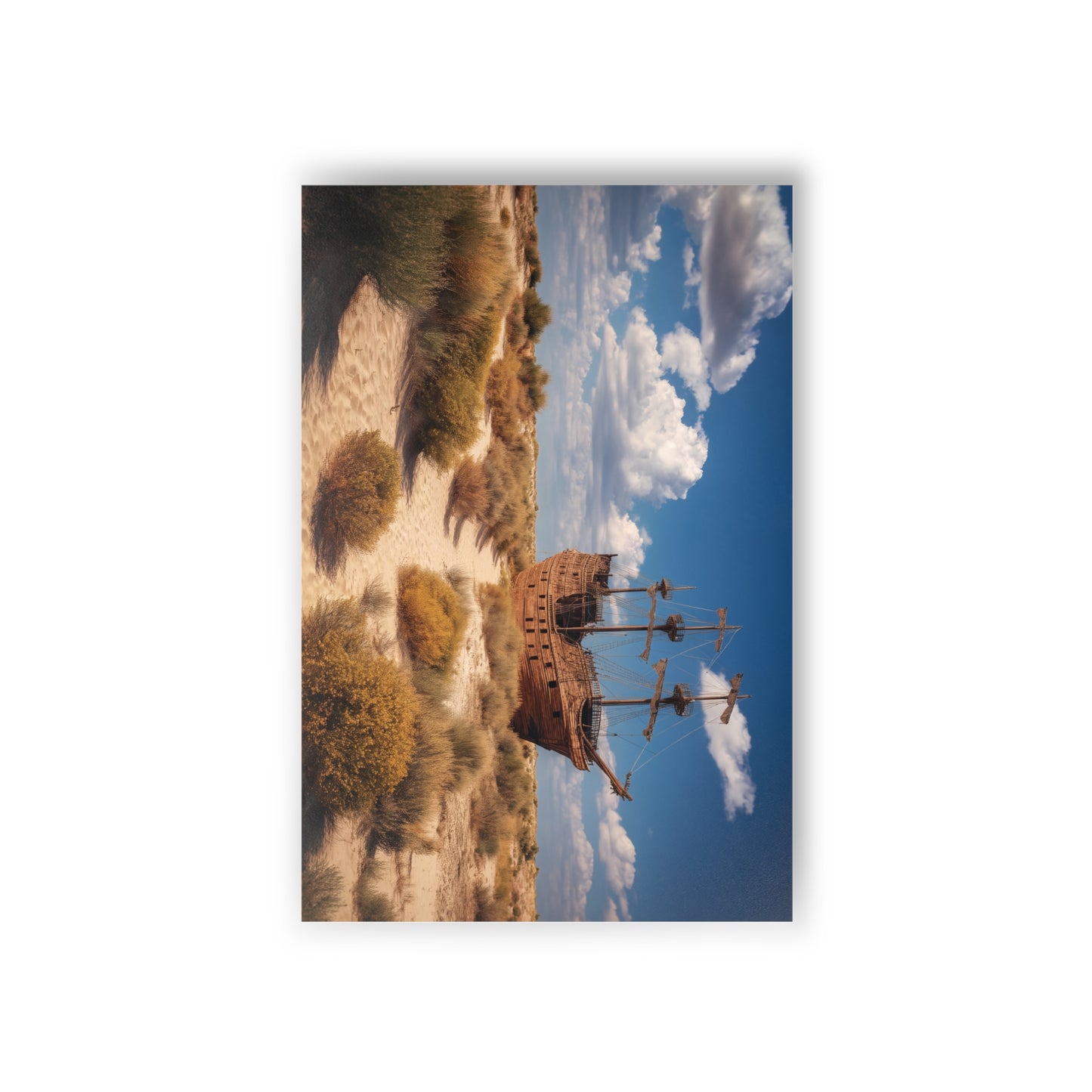Deserted Galleon Postcards (10pcs) – Sun-Scorched Shipwreck Scene