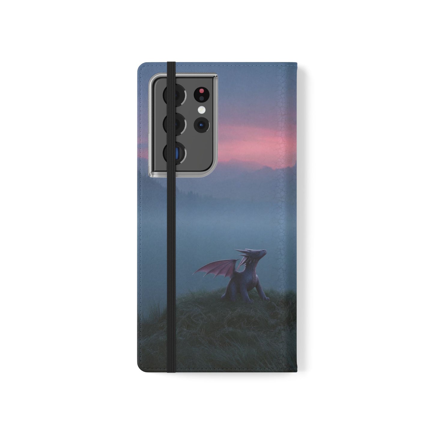 Silent Guardian Flip Cases – Misty Dawn Warrior and Dragon Companion