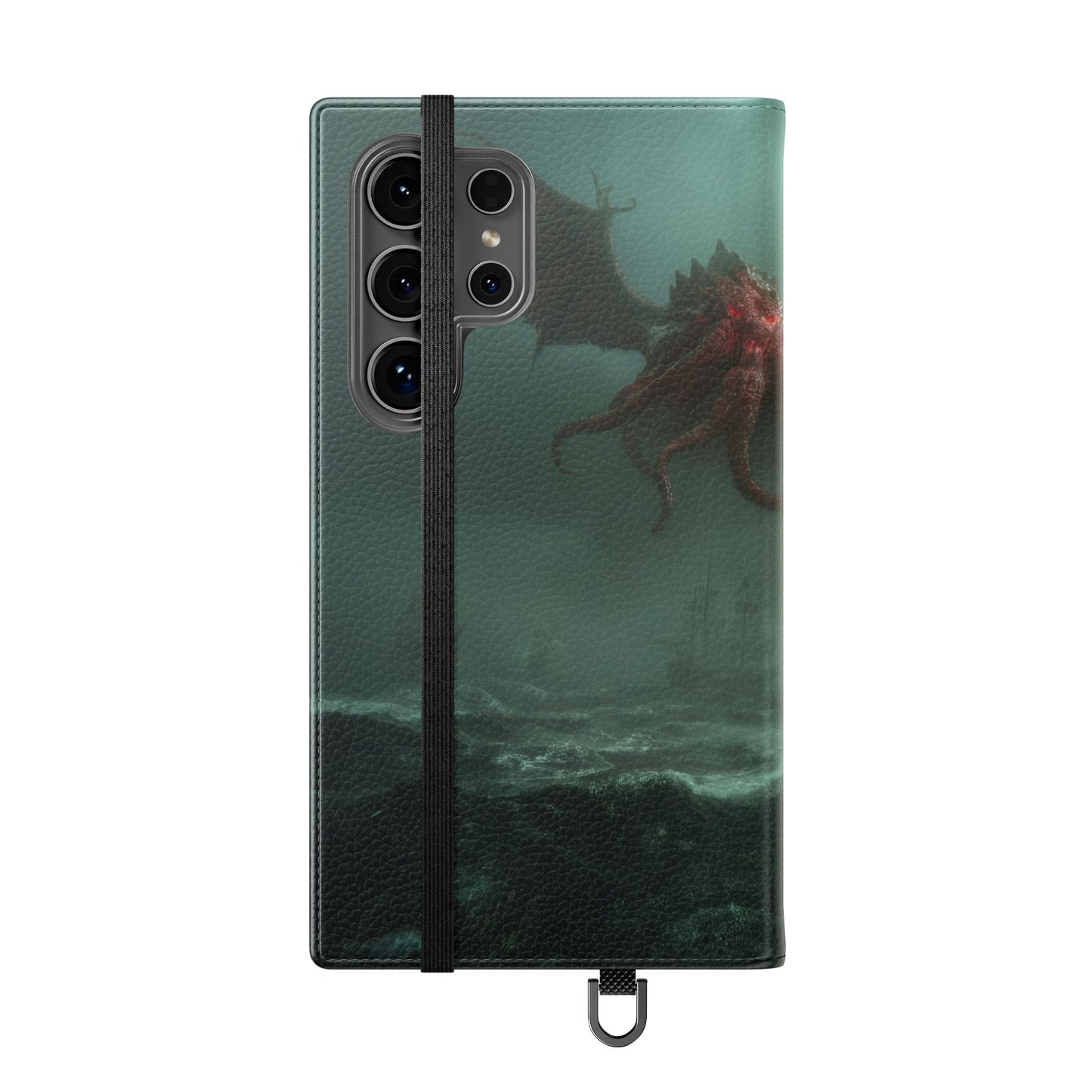 Leviathan Dragon Flip Cases – Crimson Sentinel at Sea