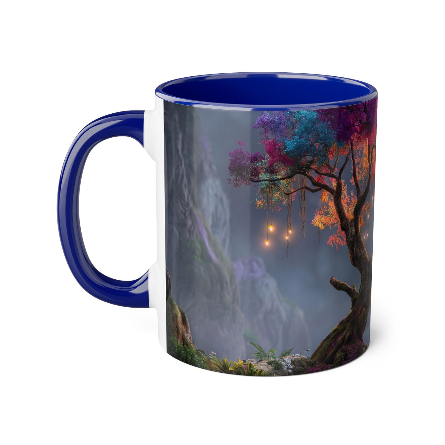 Prism Canopy Accent Mugs, 11oz – Rainforest Glow at Dusk