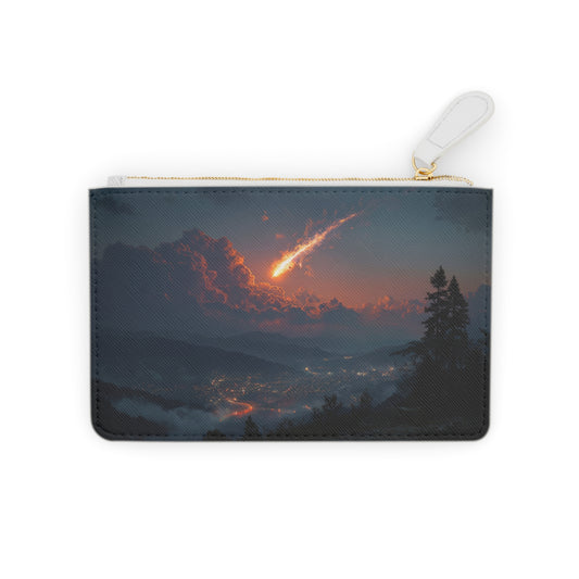 Celestial Fireball Mini Clutch Bag – Twilight Skyfall Dreamscape