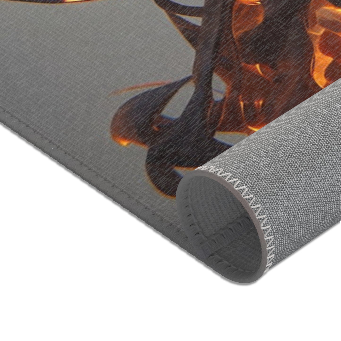 Luminescent Veil Area Rug – Ethereal Woman in Flowing Light