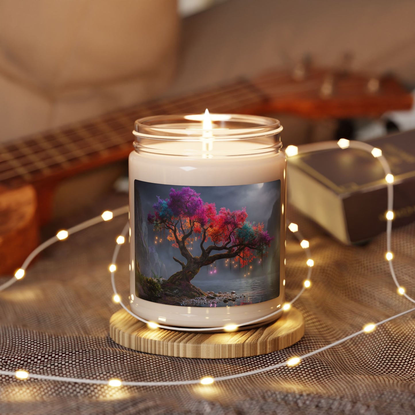 Chromatic Dream Tree Scented Soy Candle, 9oz – Whispers of Twilight’s Rainbow Grove