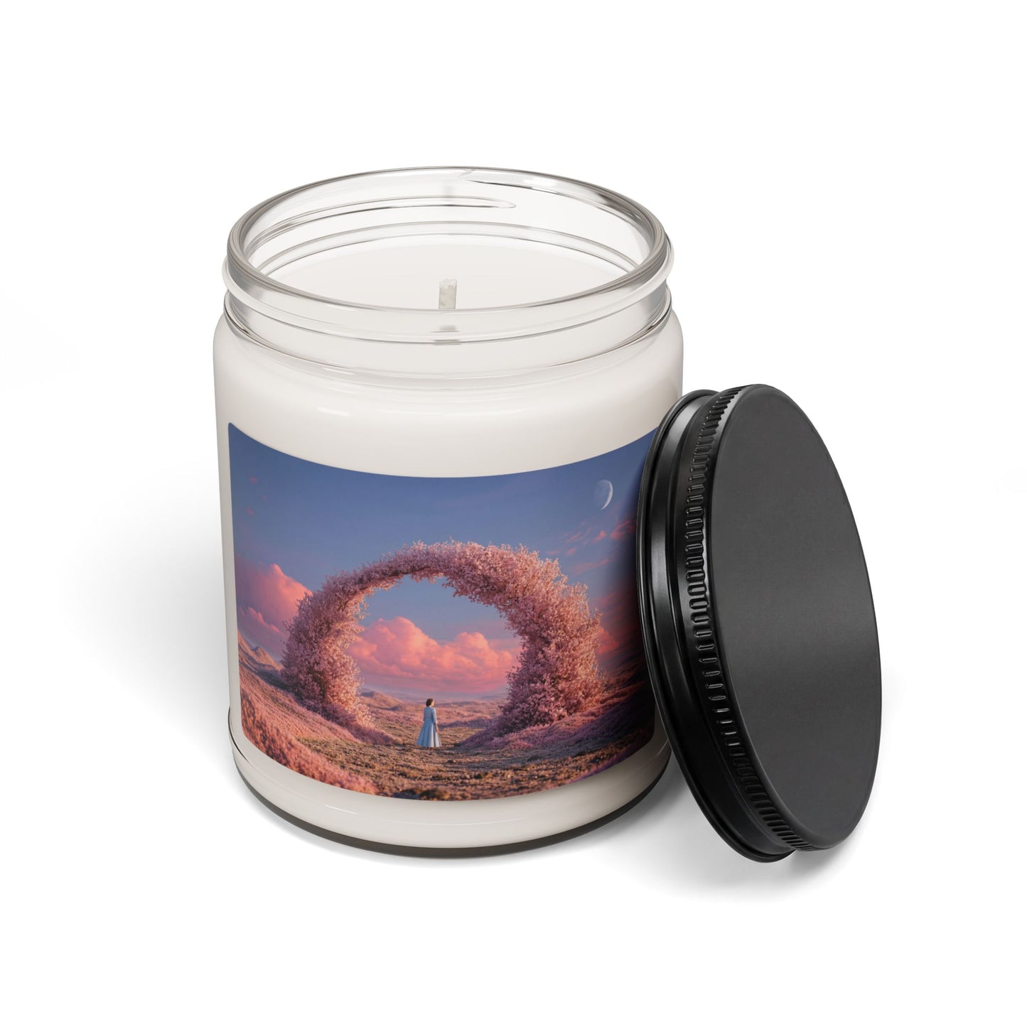 Cherry Blossom Portal Scented Soy Candle, 9oz – Where Pink Petals Meet Twilight