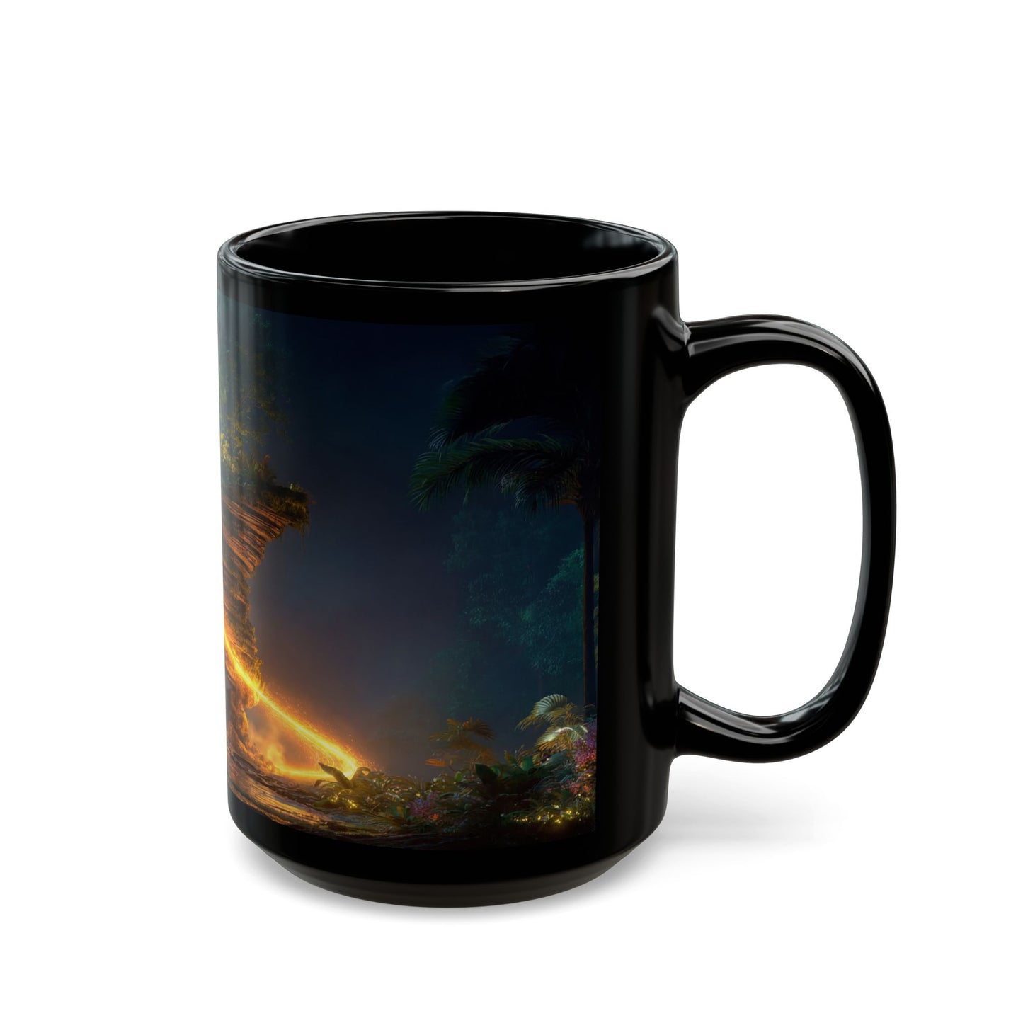 Floating Island Tree Mug – Luminous Twilight Portal