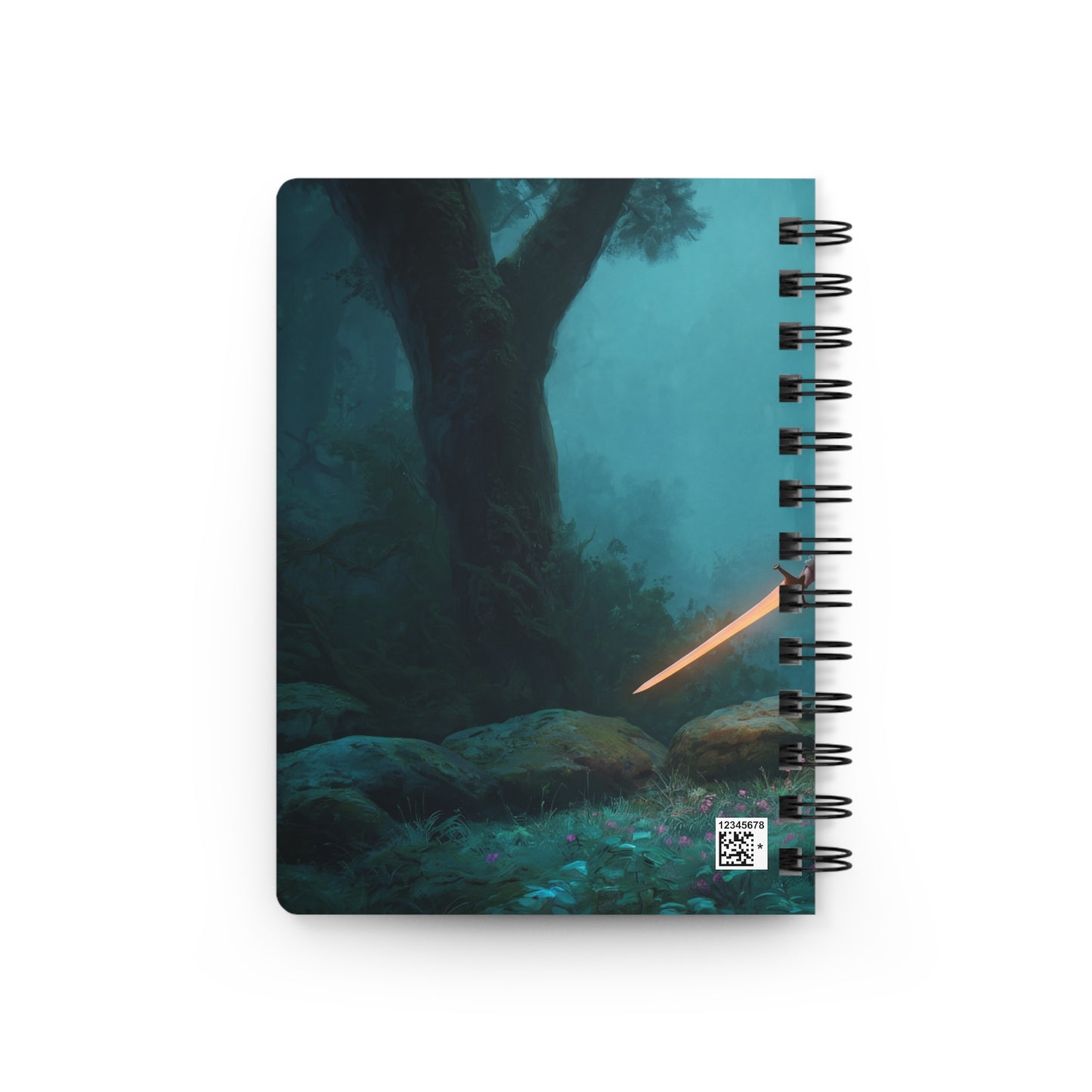 Elven Sentinel Spiral Bound Journal – Mist-Woven Forest Vigil