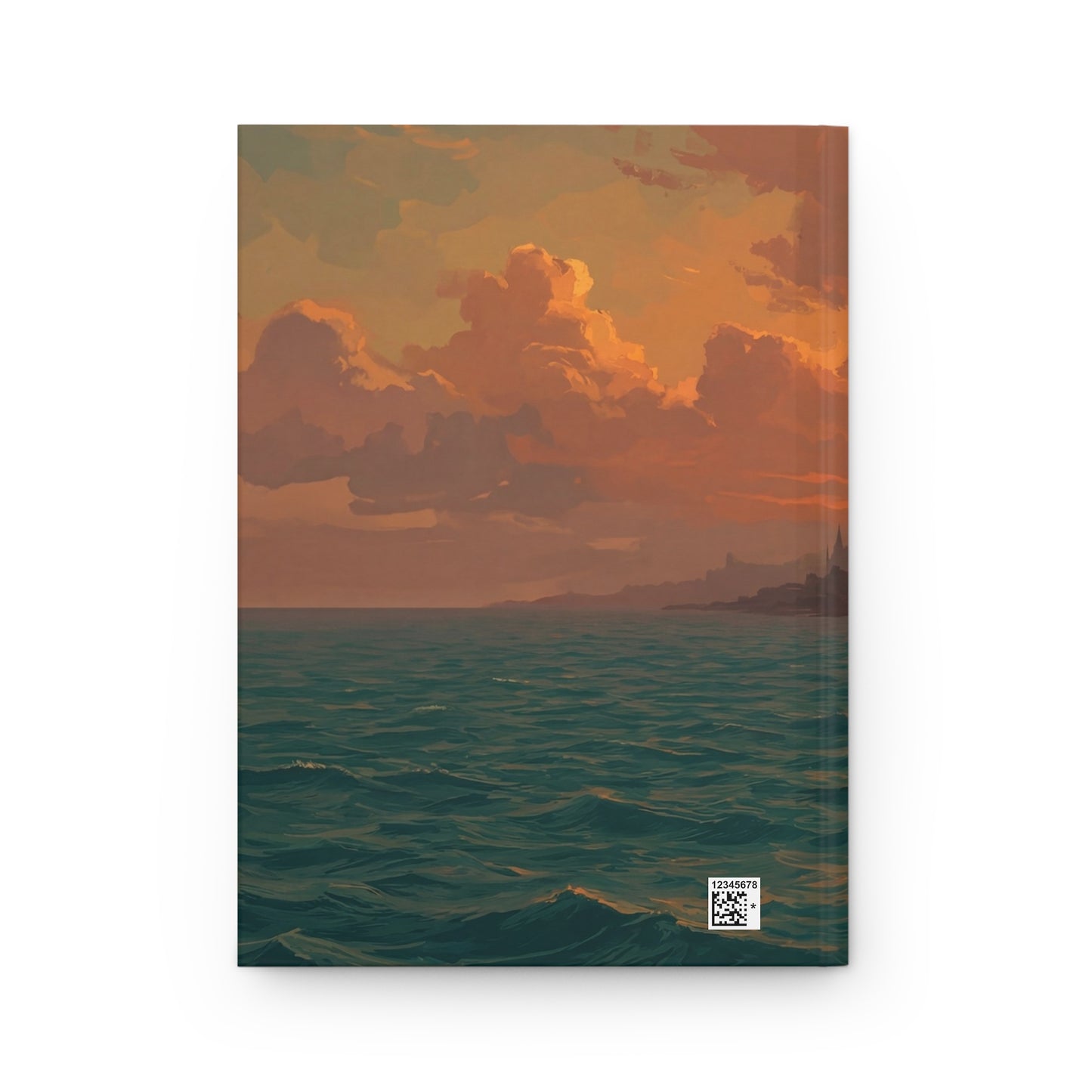 Sunset Harbor Voyage Hardcover Journal Matte – Golden Sky’s Last Whisper