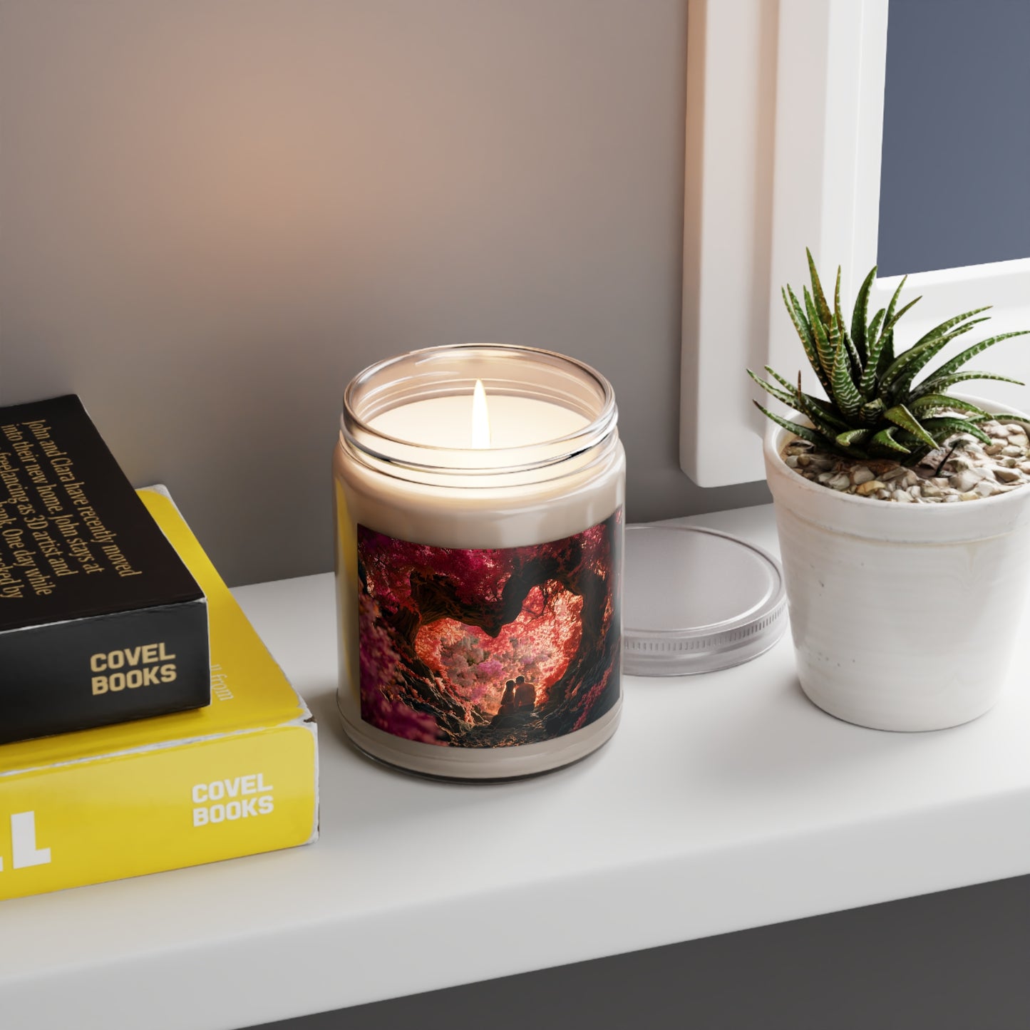 Crimson Canopy Love Candle – Whispers of Autumn Twilight