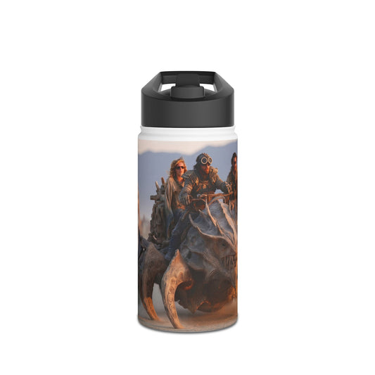 Desert Drifters Stainless Steel Water Bottle, Standard Lid – Dust-Filled Sunset Ride